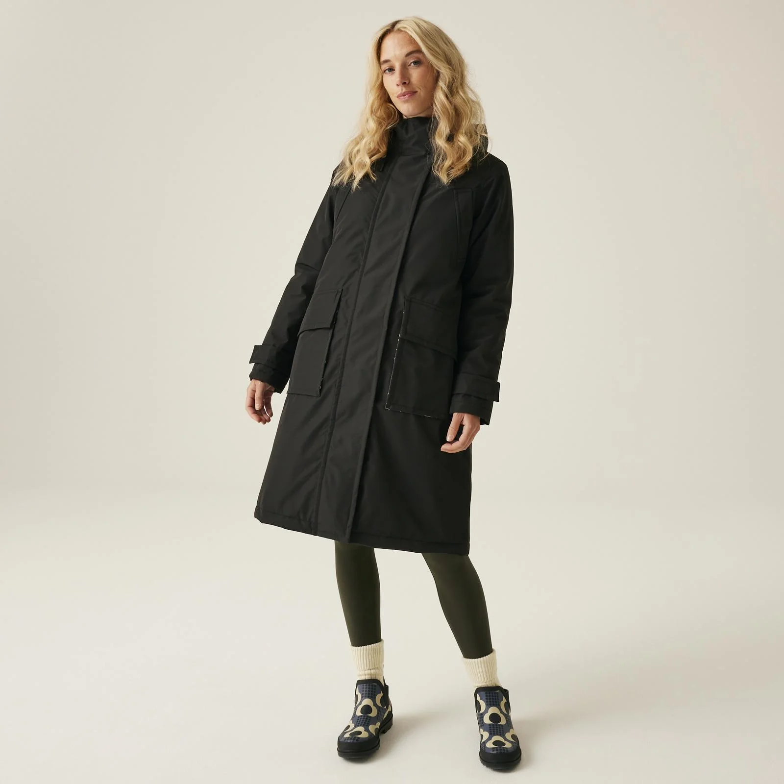 Regatta Womens Orla Kiely Longline Waterproof Hooded Jacket - Image 4