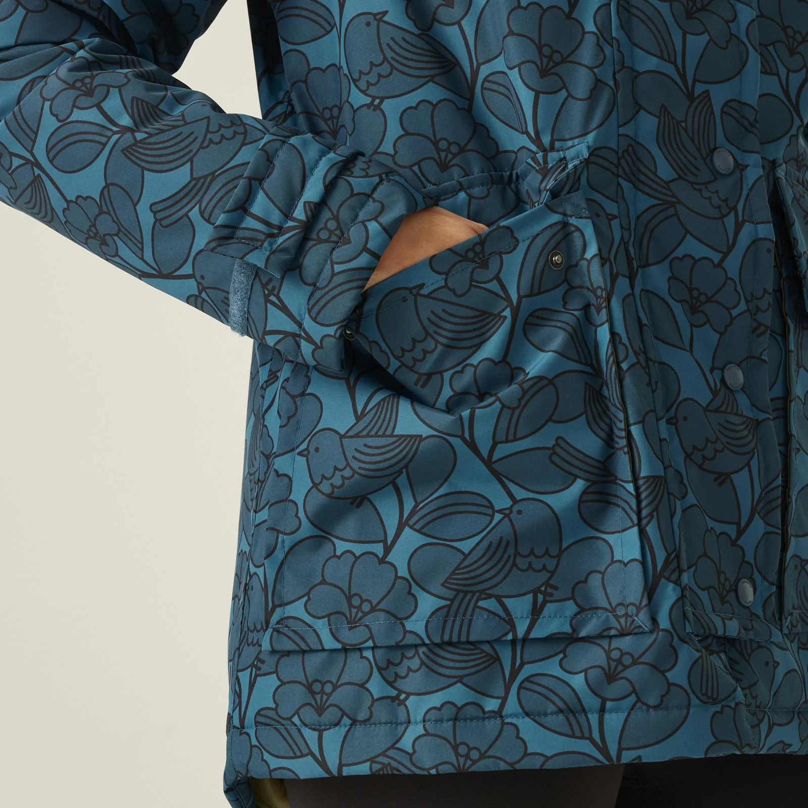 Regatta Womens Orla Kiely Mid Length Waterproof Hooded Winter Jacket - Image 11