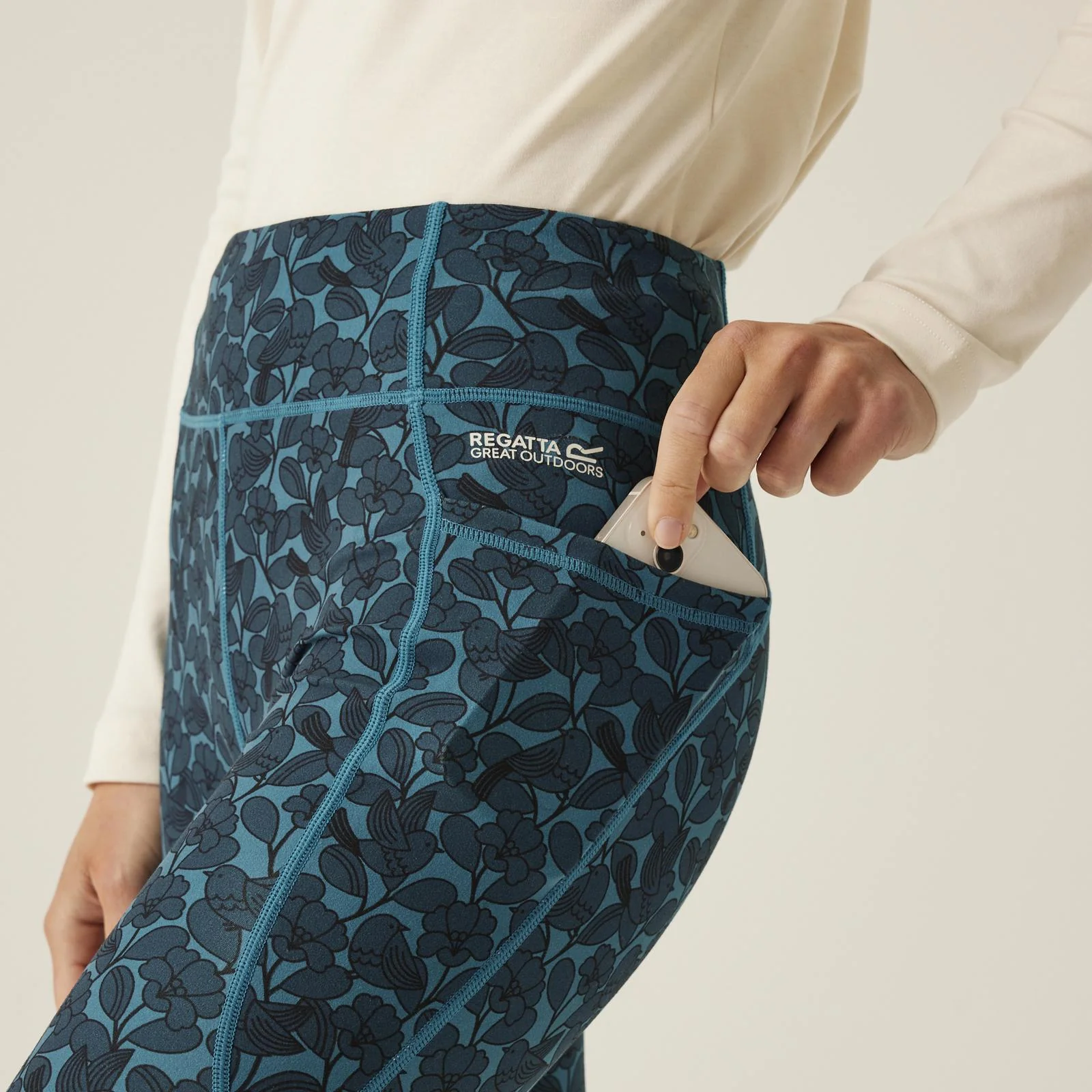 Regatta Womens Orla Kiely Patterned Moisture Wicking Gym Leggings - Image 9