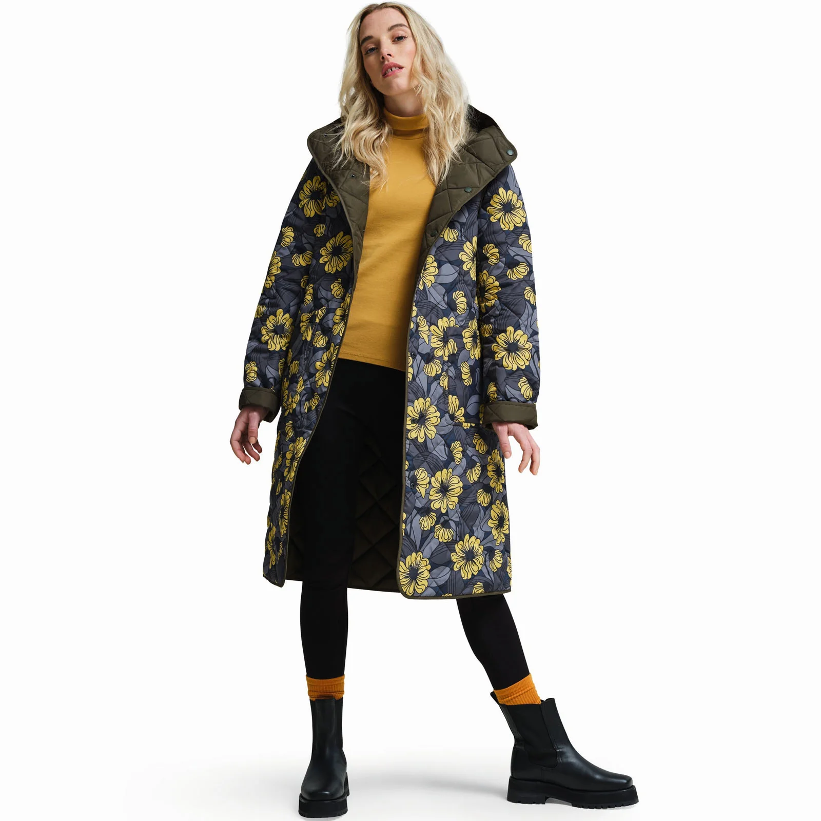 Regatta Womens Orla Kiely Quilted Midi Reversible 2-in-1 Jacket - Image 7