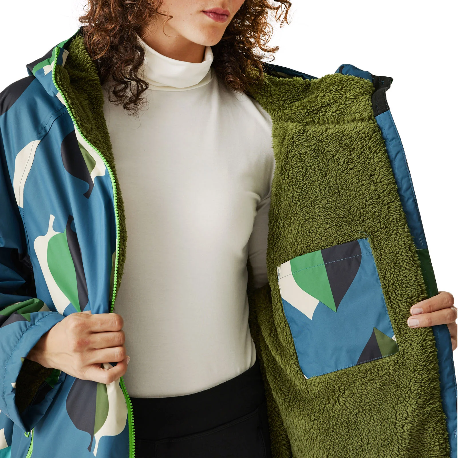 Regatta Womens Orla Kiely Waterproof Fleece Lined Changing Robe - Image 66