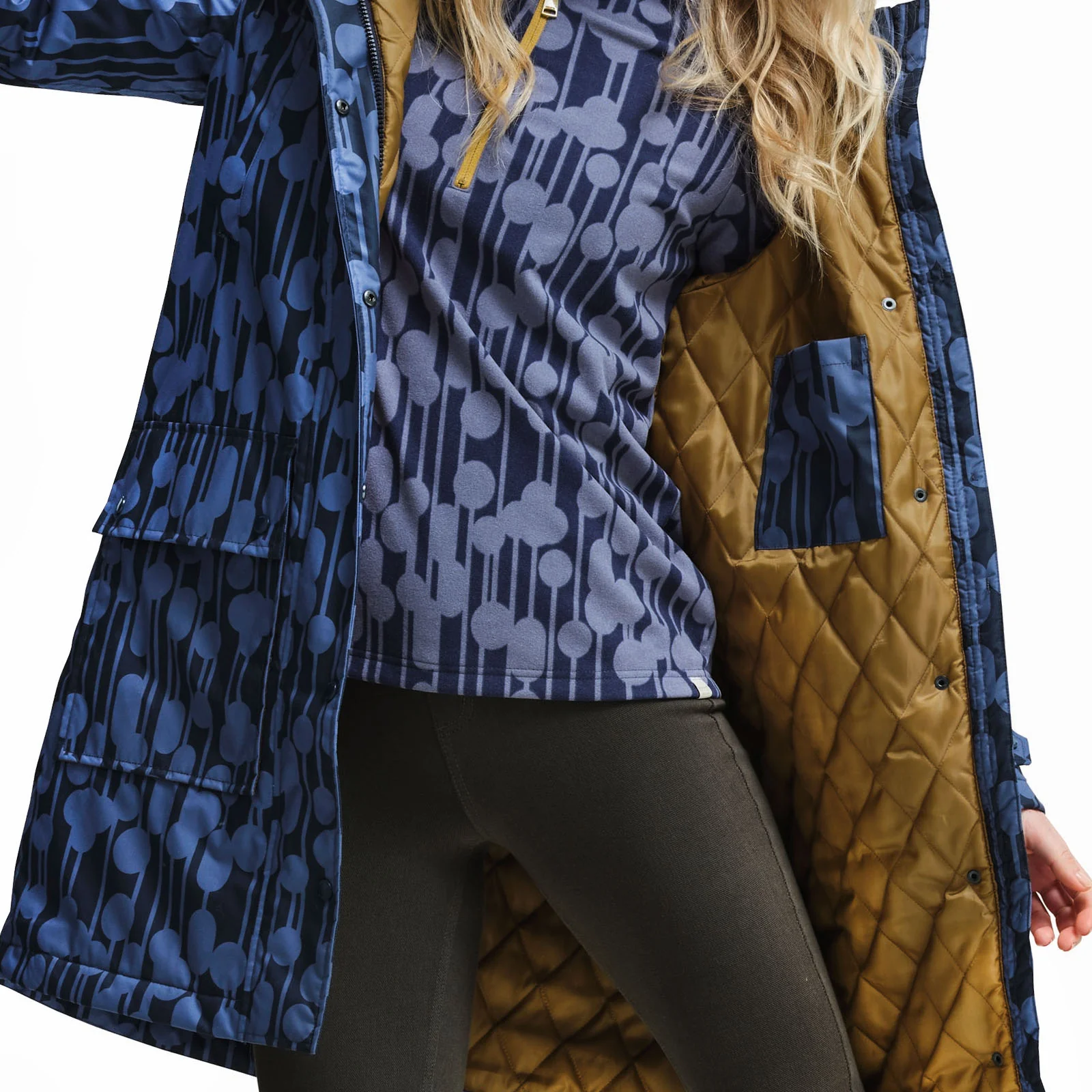 Regatta Womens Orla Kiely Waterproof Longline Parka Jacket - Image 12