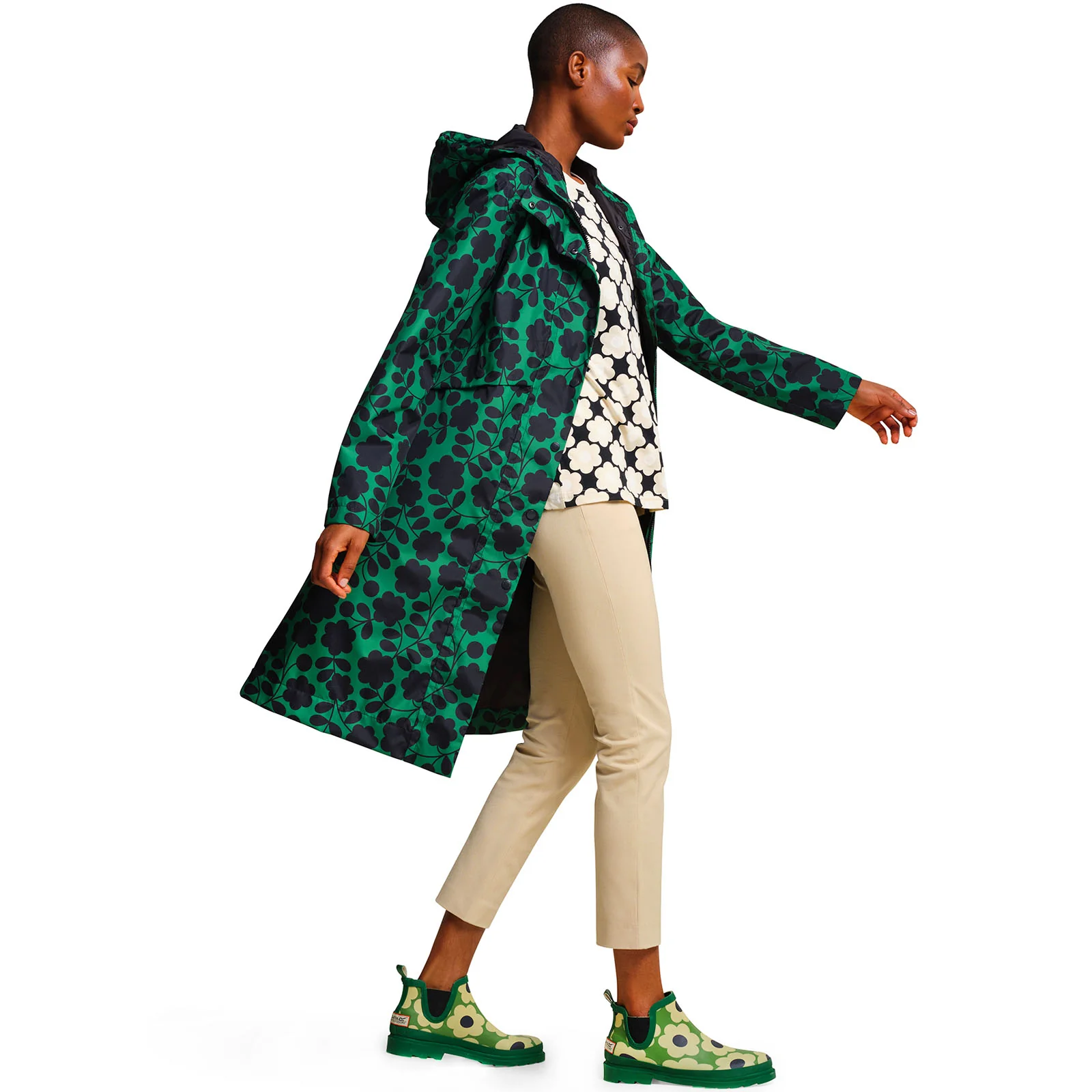 Regatta Womens Orla Kiely Waterproof Mac Jacket Coat - Image 8