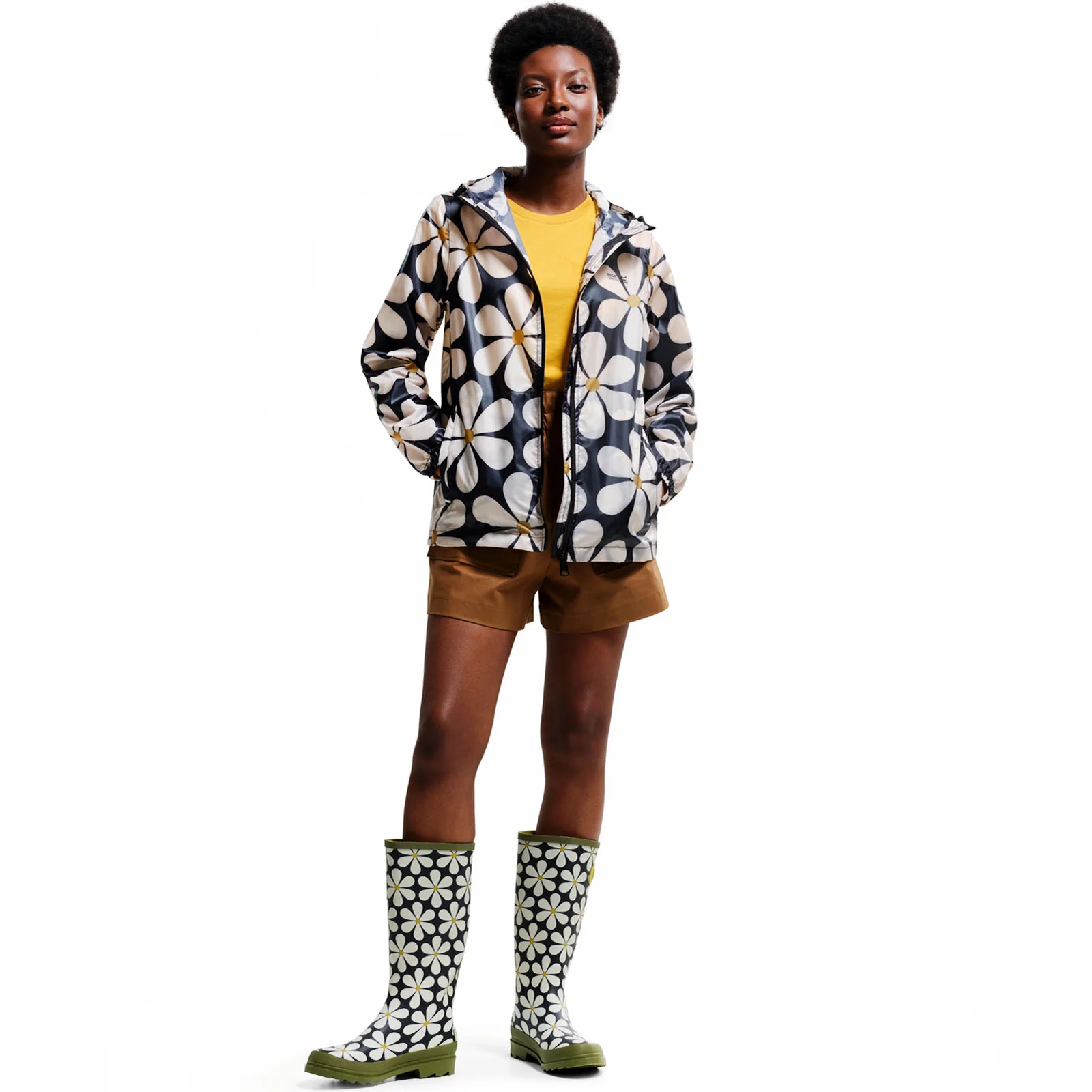 Regatta Womens Orla Kiely Waterproof Pack-It Jacket - Image 7