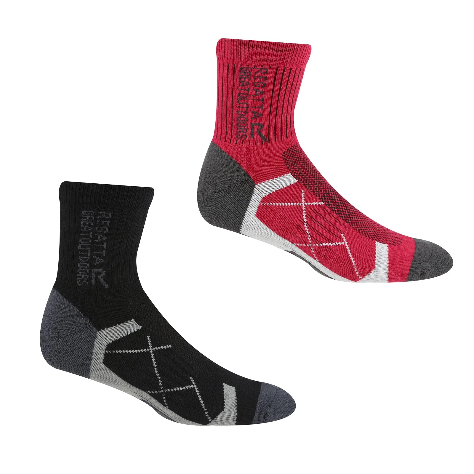 Regatta Womens Outdoor Active 2 Pack Walking Socks - Image 3