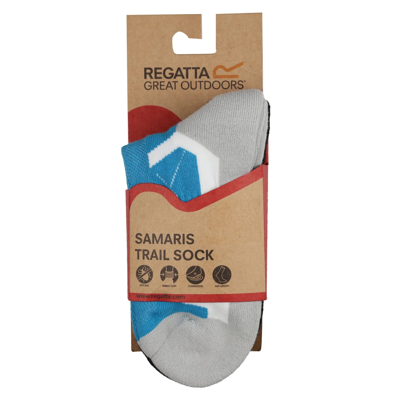 Regatta Womens Outdoor Active 2 Pack Walking Socks - Image 4