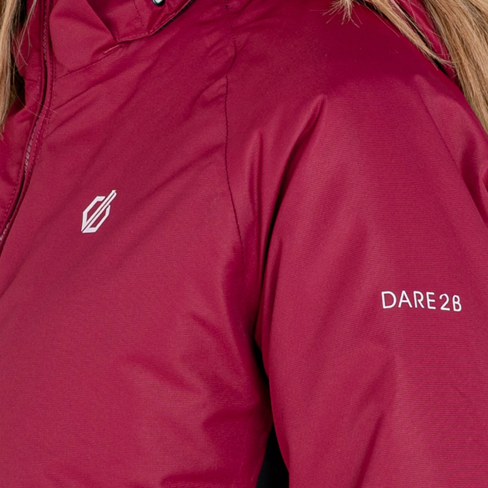 Dare 2b Womens Radiate II Waterproof Fleece Lined Ski Jacket - Beetroot - Image 4