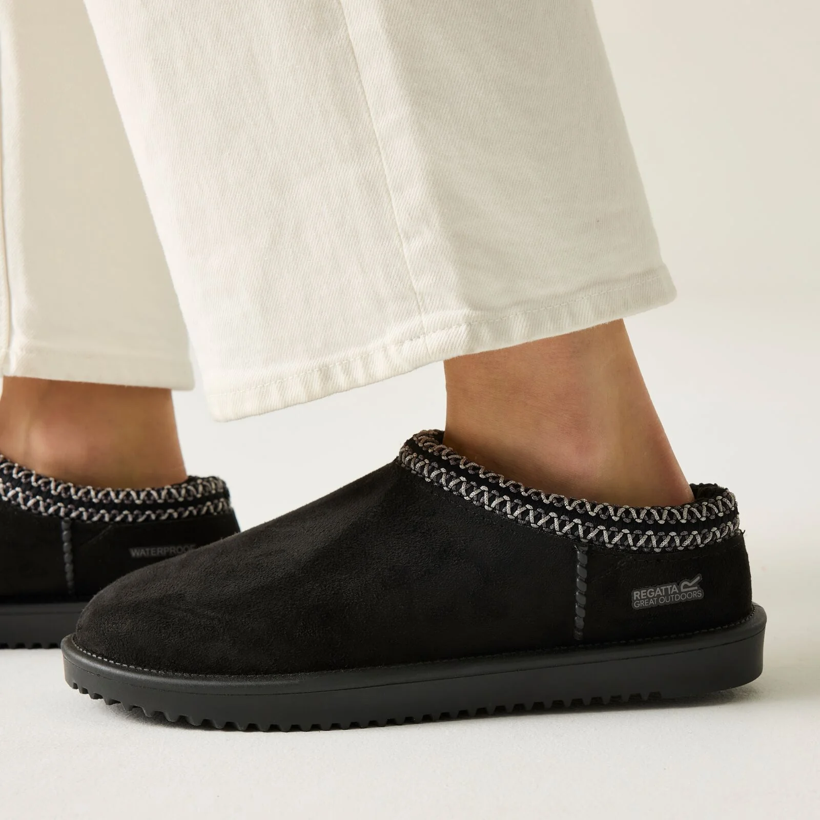 Regatta Womens Risley Fur Lined Waterproof Flat Mules - Image 8