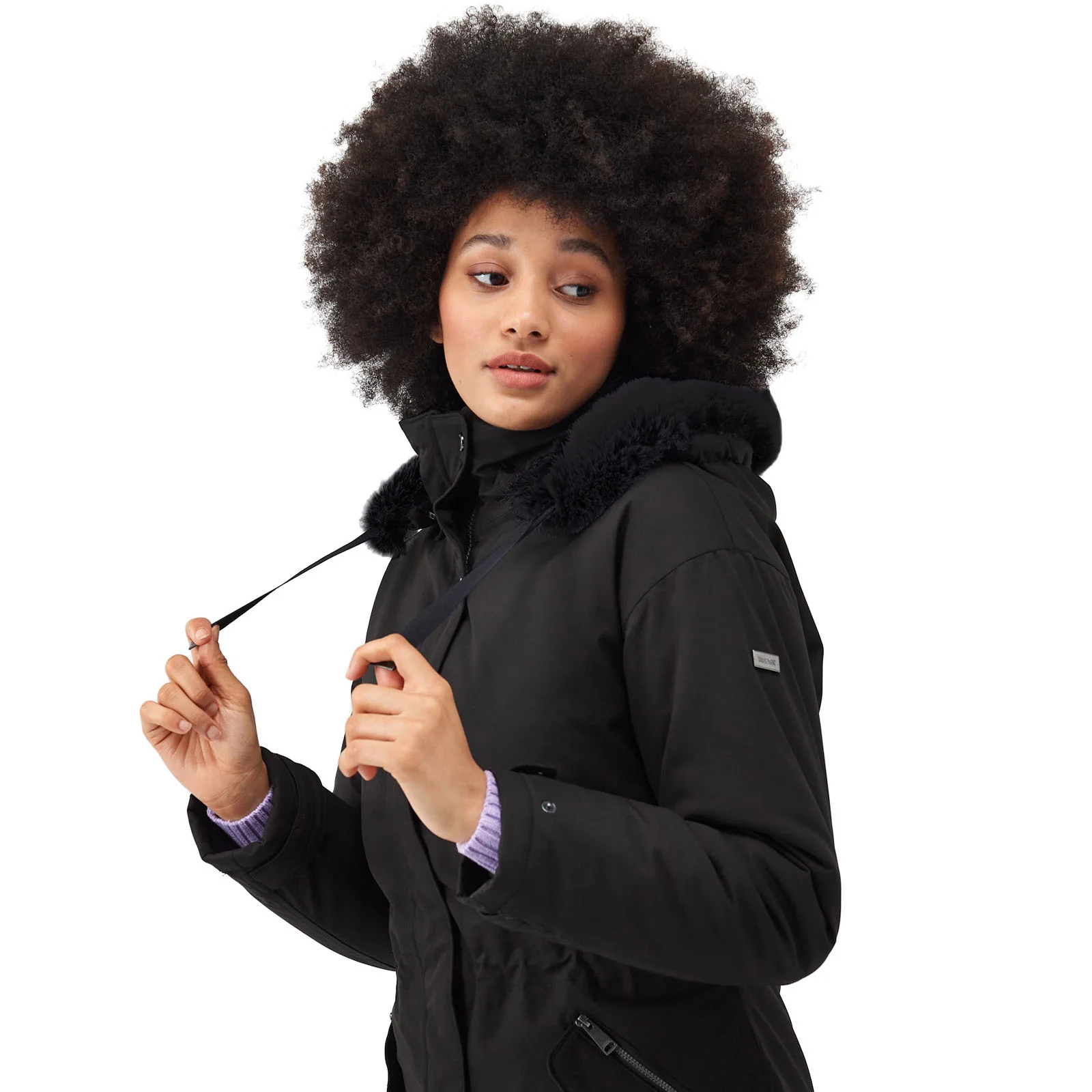 Regatta Womens Giovanna Fletcher Samaria Waterproof Jacket - Black - Image 7