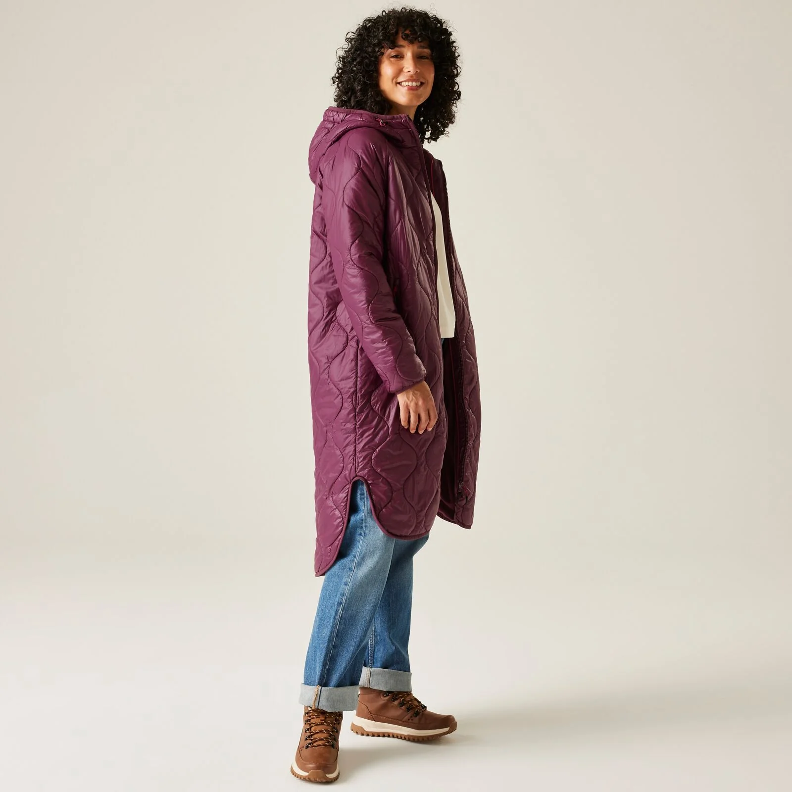 Regatta Womens Triea Quilted Longline Padded Jacket - Image 12
