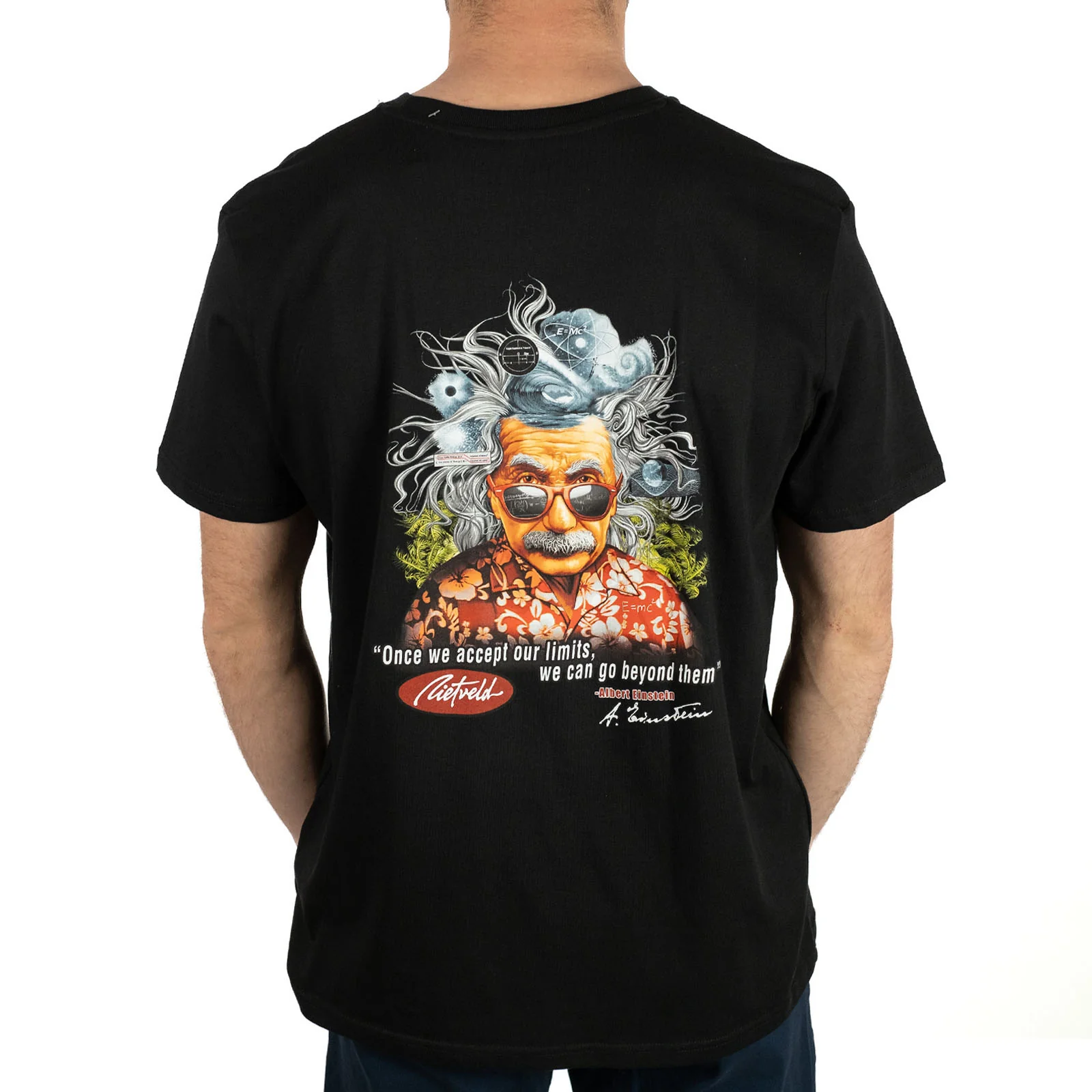 Rietveld Mens Brain Waves Classic Al Einstein Graphic T-Shirt - Image 2