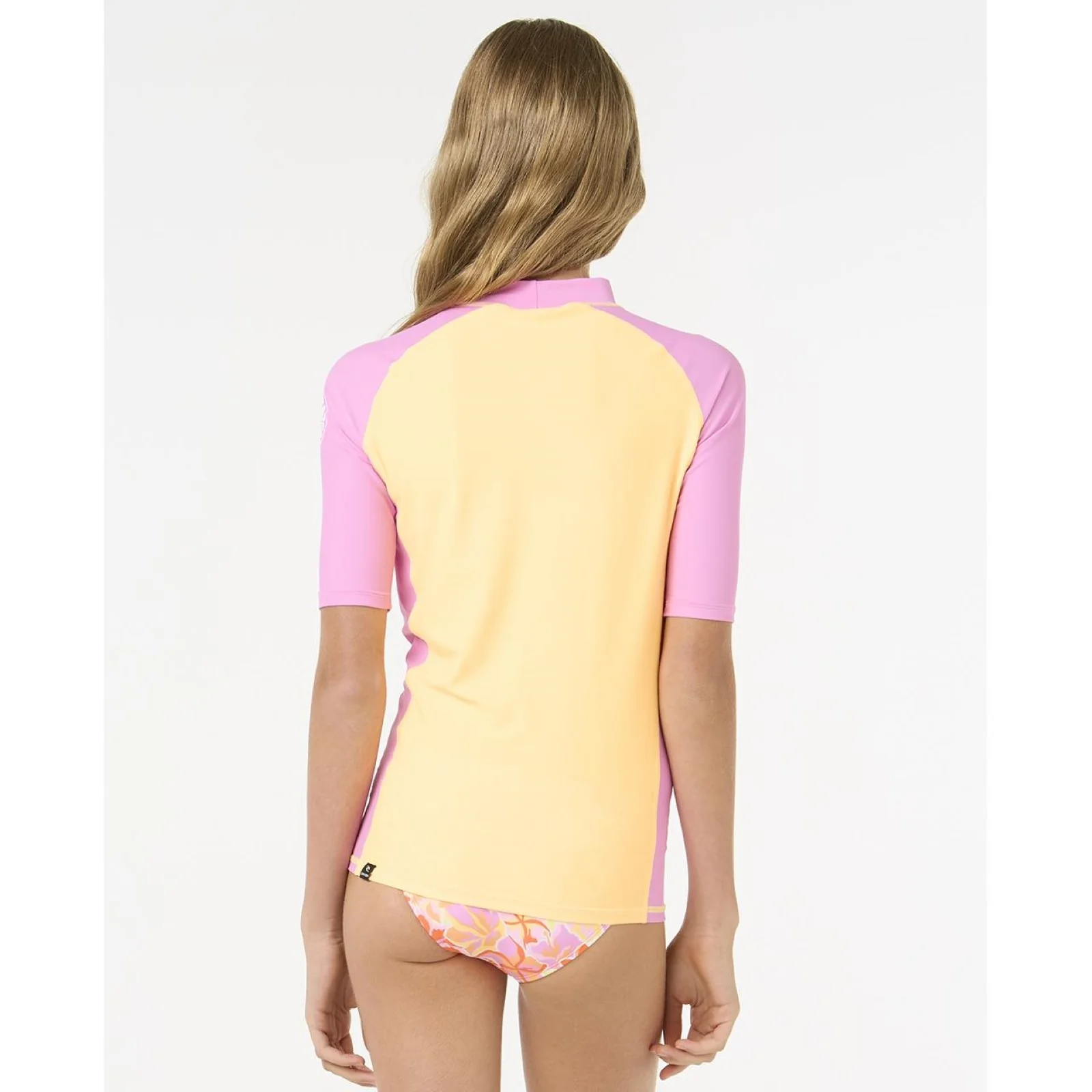 Rip Curl Kids Classic Surf UPF 50 Short sleeve Rash Vest - Orange - Image 6