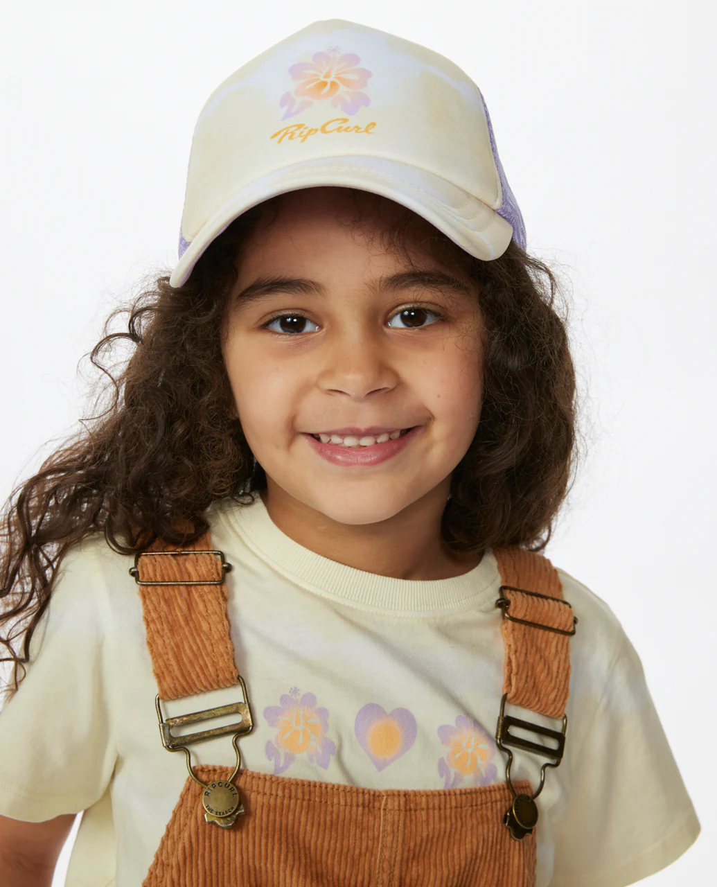 Rip Curl Kids Crystal Cove Snapback Trucker Cap - Yellow - Image 4
