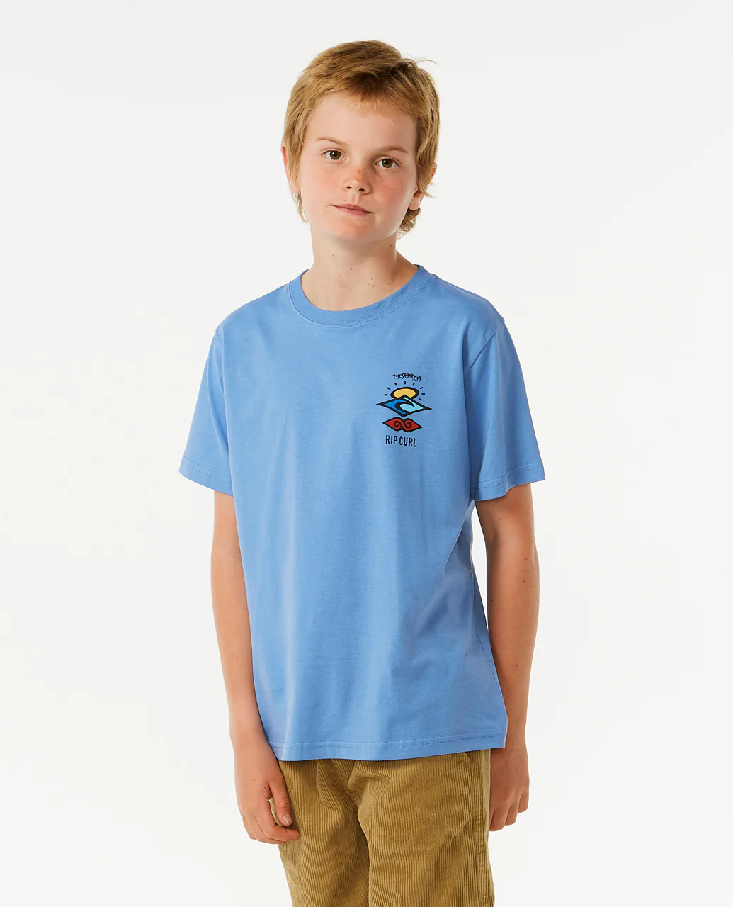 Rip Curl Kids Search Icon Short Sleeve Crew Neck T-Shirt - Image 8