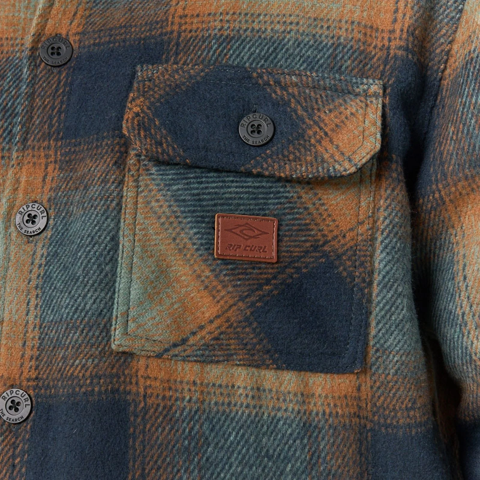 Rip Curl Mens Bells Sherpa Button Up Bomber Jacket - Image 11