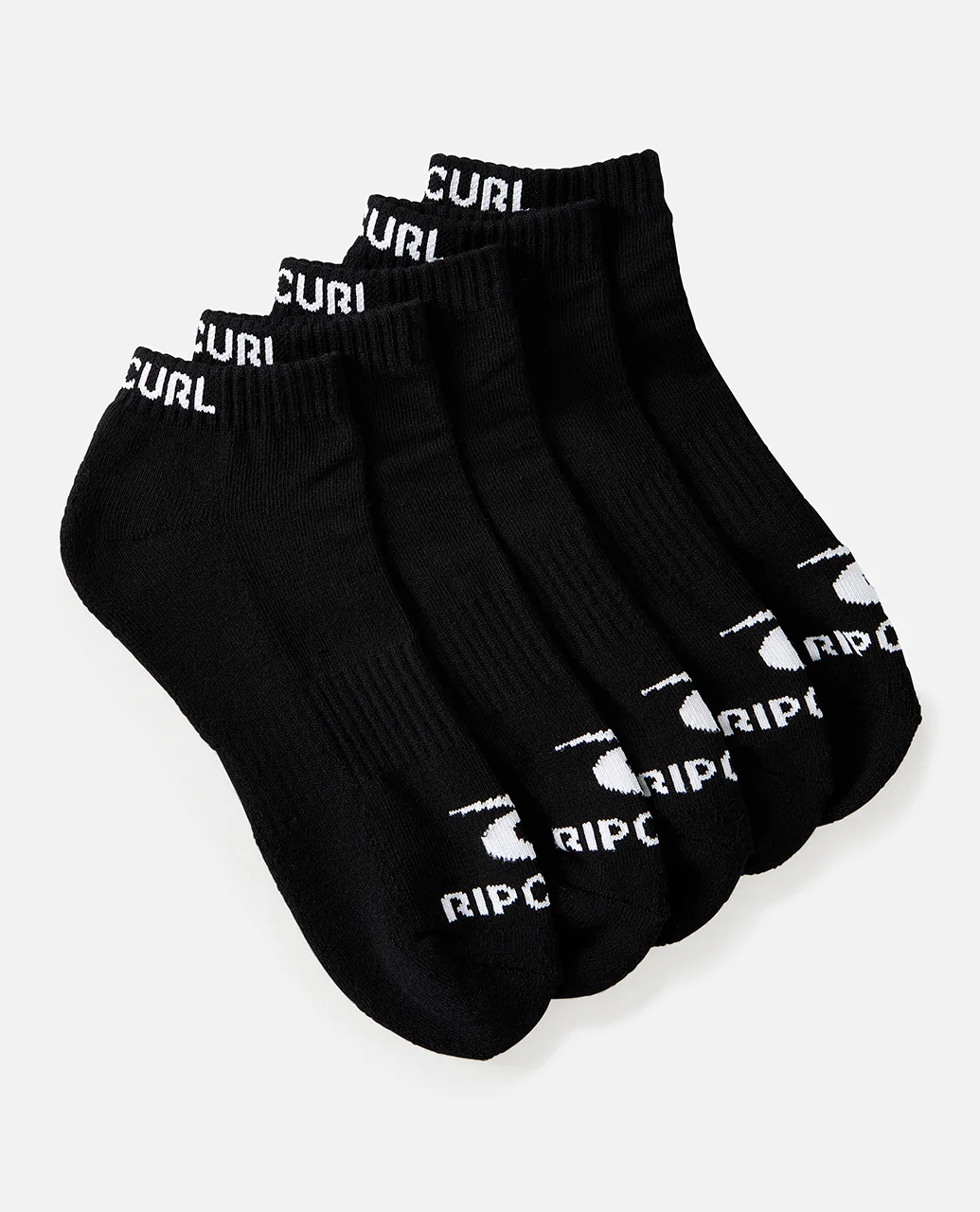 Rip Curl Mens Brand Arch Support 5 Pack Trainer Ankle Socks - Image 2