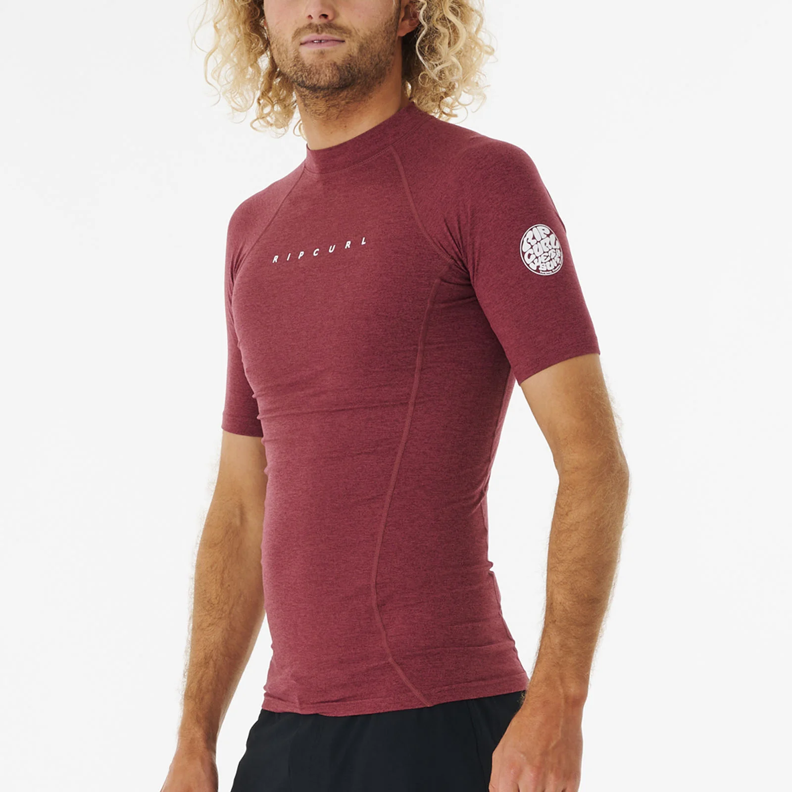 Rip Curl Mens Dawn Patrol Perf Short Sleeve UV Protect T-Shirt Rash Vest - Image 13