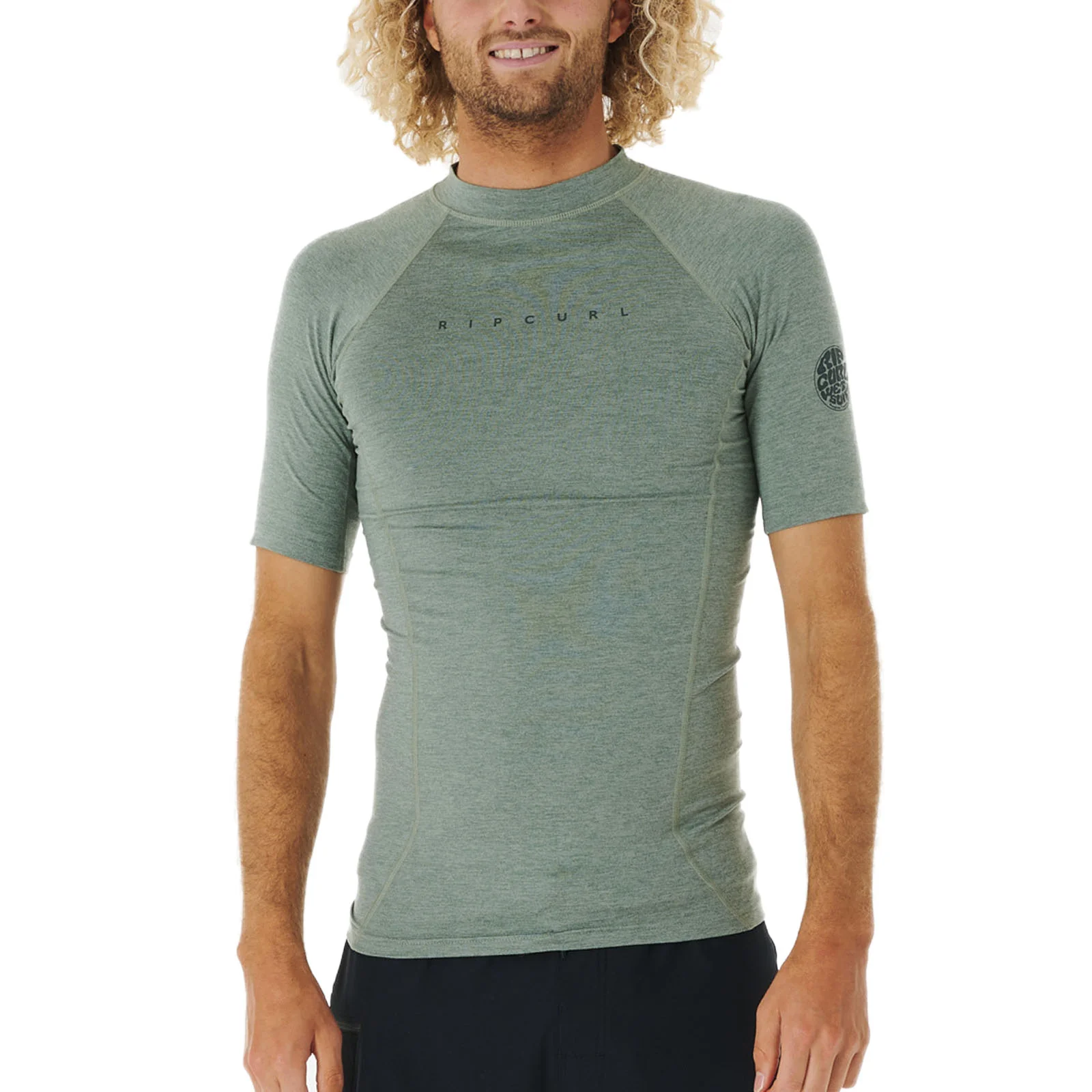 Rip Curl Mens Dawn Patrol Perf Short Sleeve UV Protect T-Shirt Rash Vest - Image 4