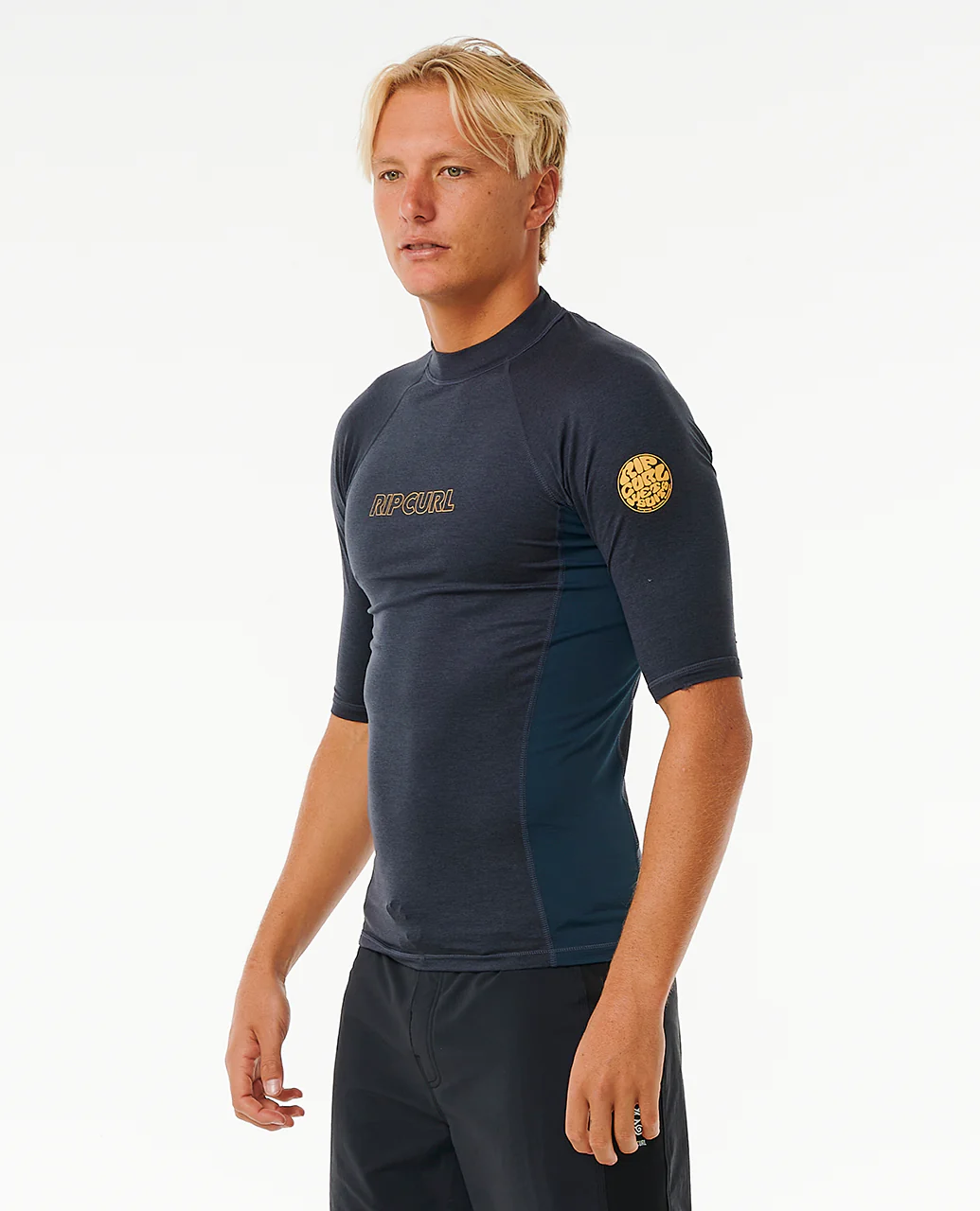 Rip Curl Mens Dawn Patrol UPF 50 Perf Short Sleeve Rash Vest - Image 8