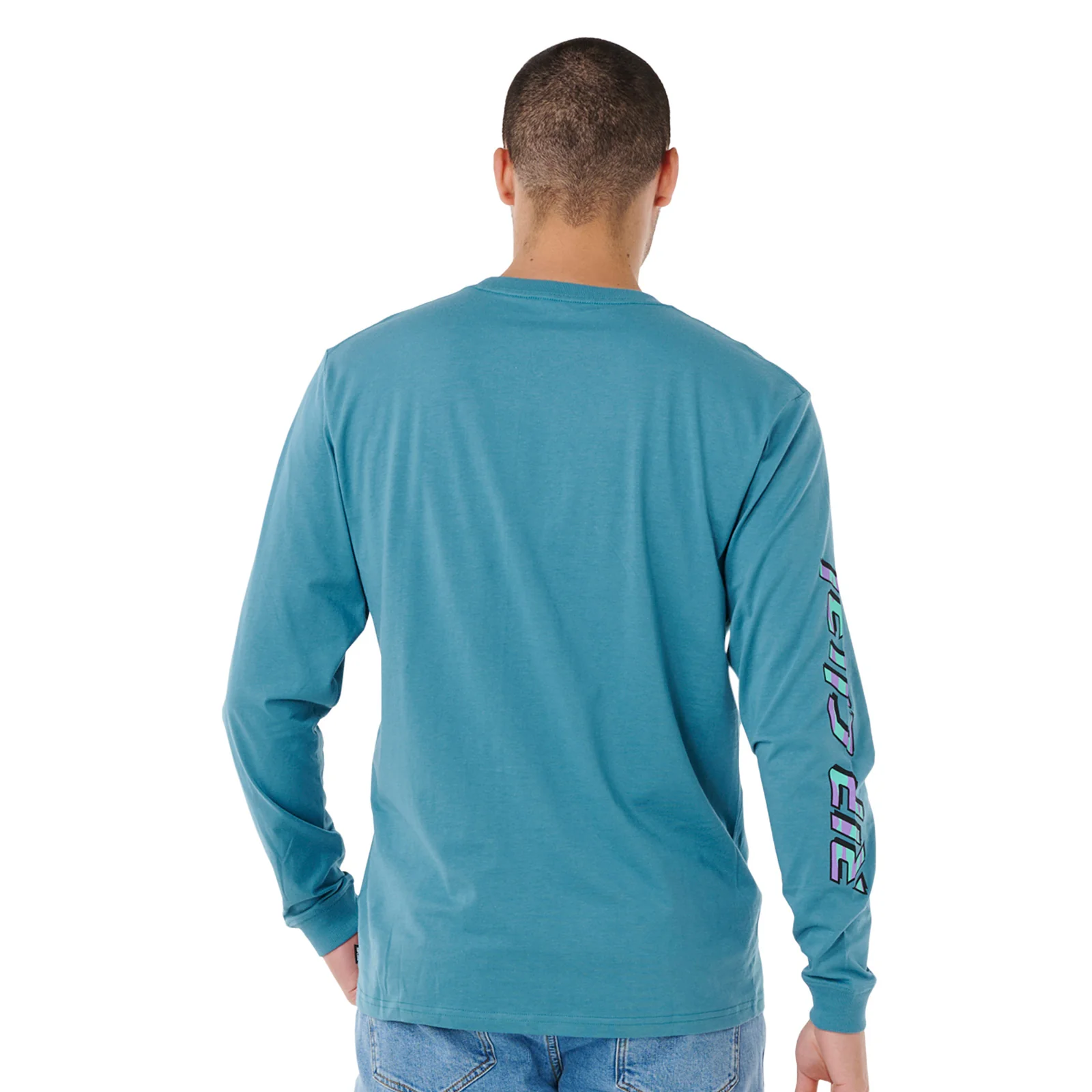 Rip Curl Mens Fade Out Icon Long Sleeve T-Shirt - Image 11