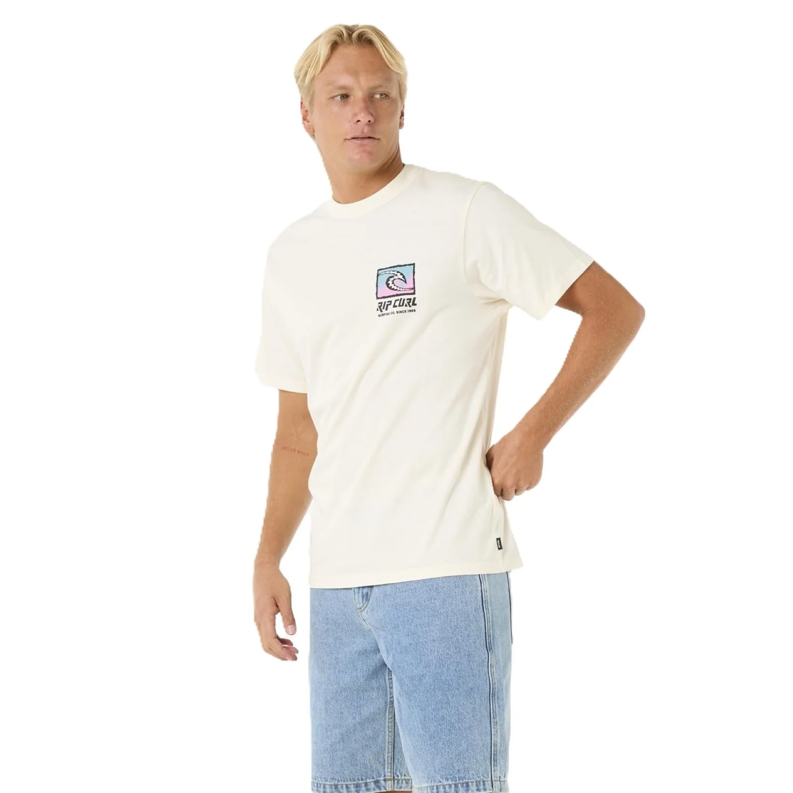 Rip Curl Mens Raw Energy Trad Short Sleeve T-Shirt - Image 8