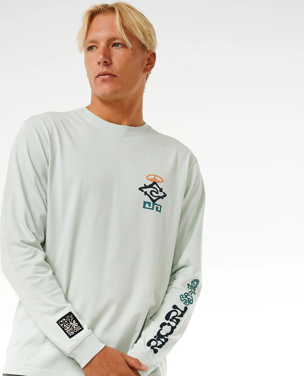 Rip Curl Mens Salt Water Culture Peace Long Sleeve T-Shirt - Image 12