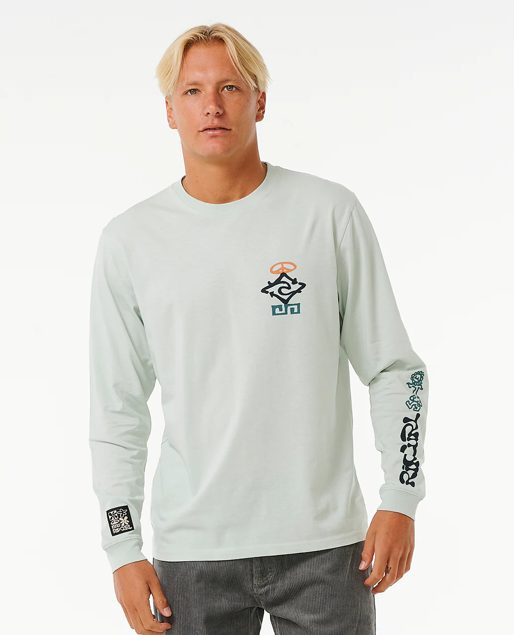 Rip Curl Mens Salt Water Culture Peace Long Sleeve T-Shirt - Image 2