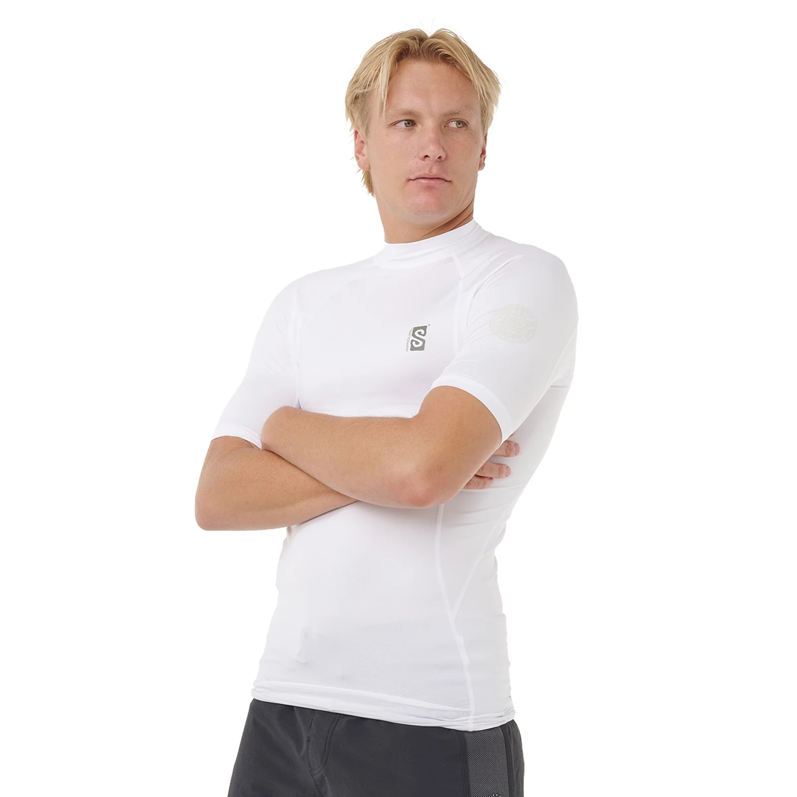 Rip Curl Mens Search Performance Short Sleeve Rash Vest - Image 4