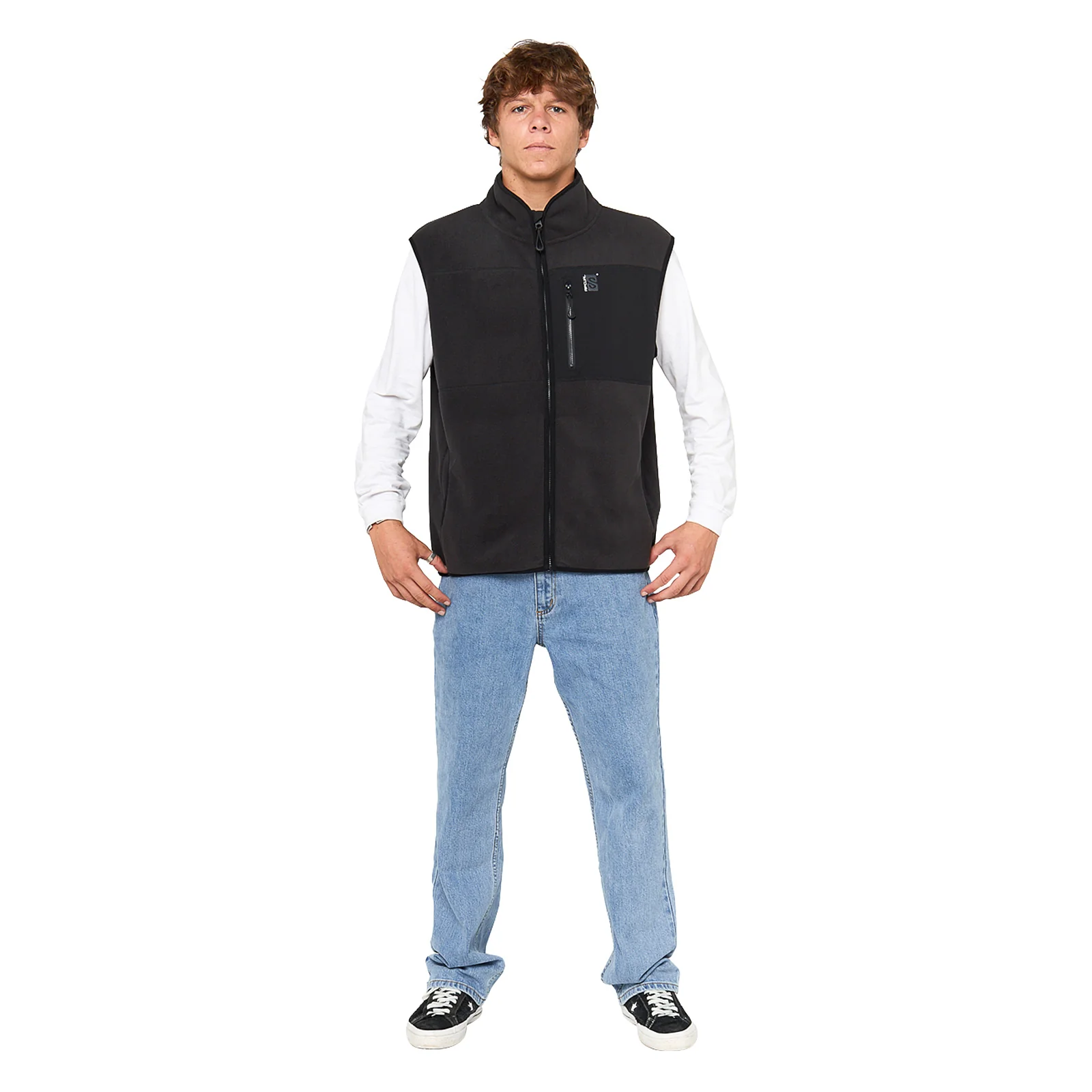 Rip Curl Mens Search Polar Gilet Full Zip Fleece - Image 4