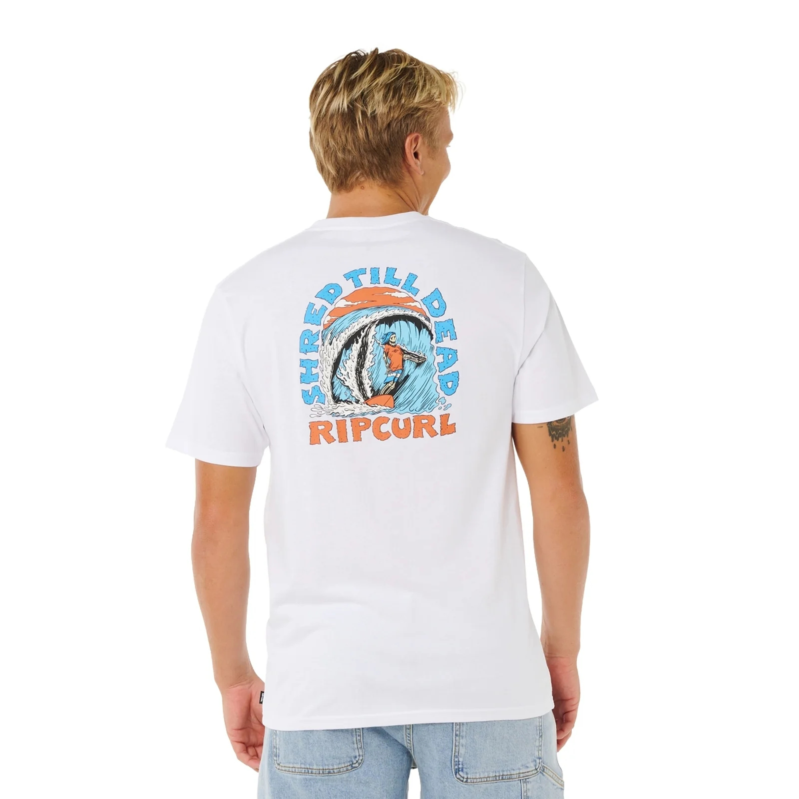 Rip Curl Mens Shred Til Graphic Short Sleeve T-Shirt - Image 11