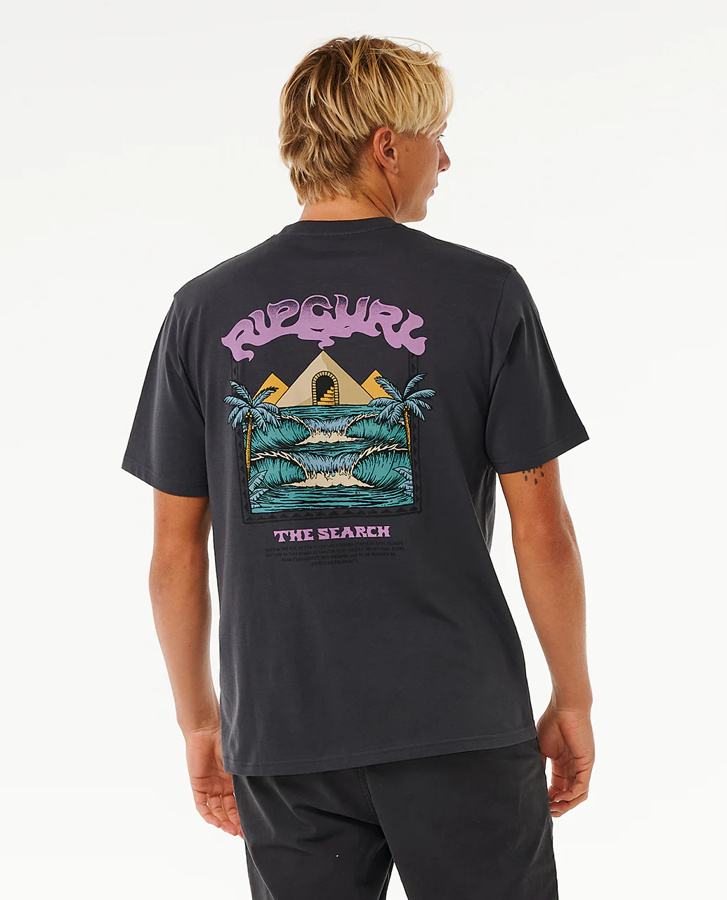 Rip Curl Mens Sphinx Cotton Crew Neck Short Sleeve T-Shirt - Image 7