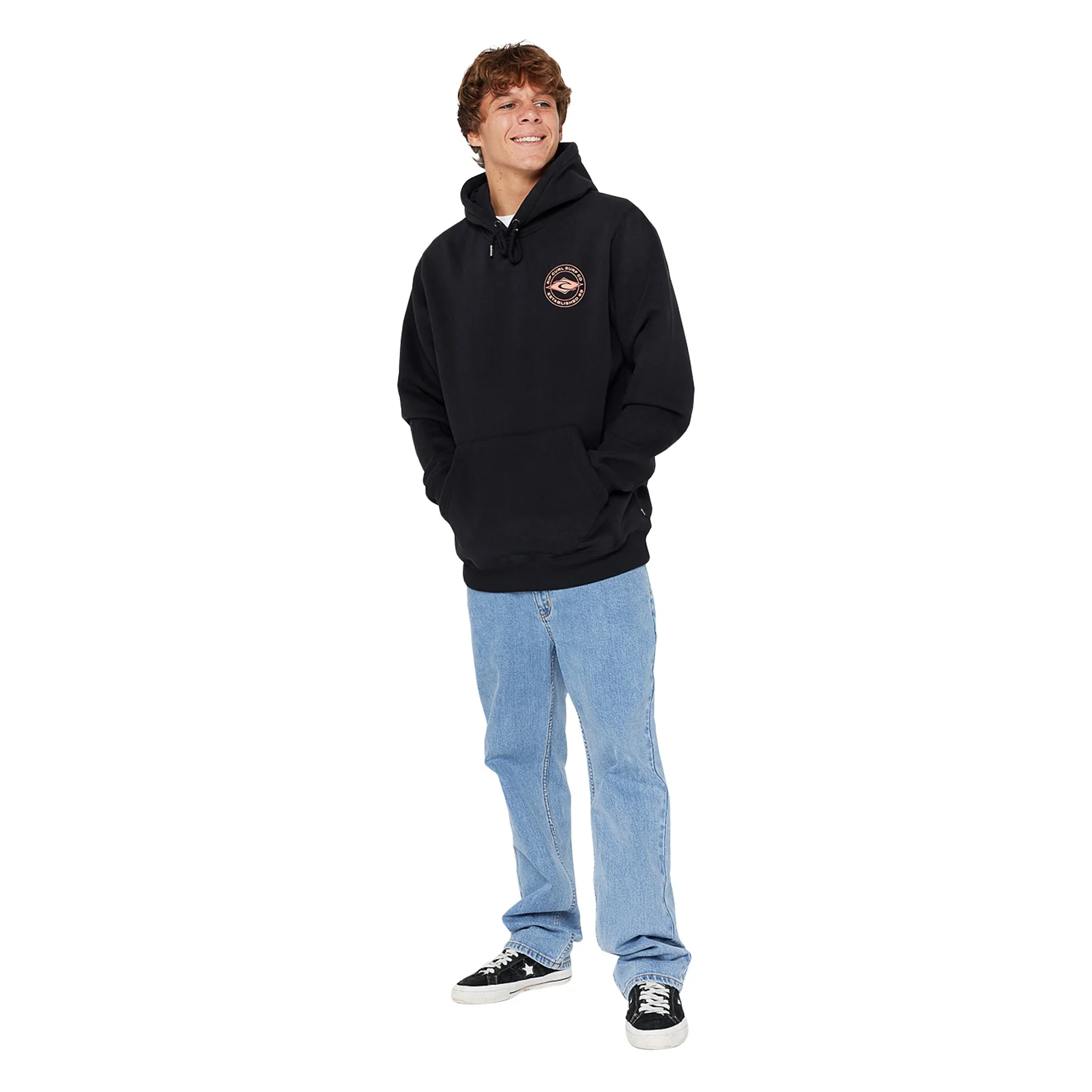 Rip Curl Mens Staple Back Print Logo Hoodie - Image 11