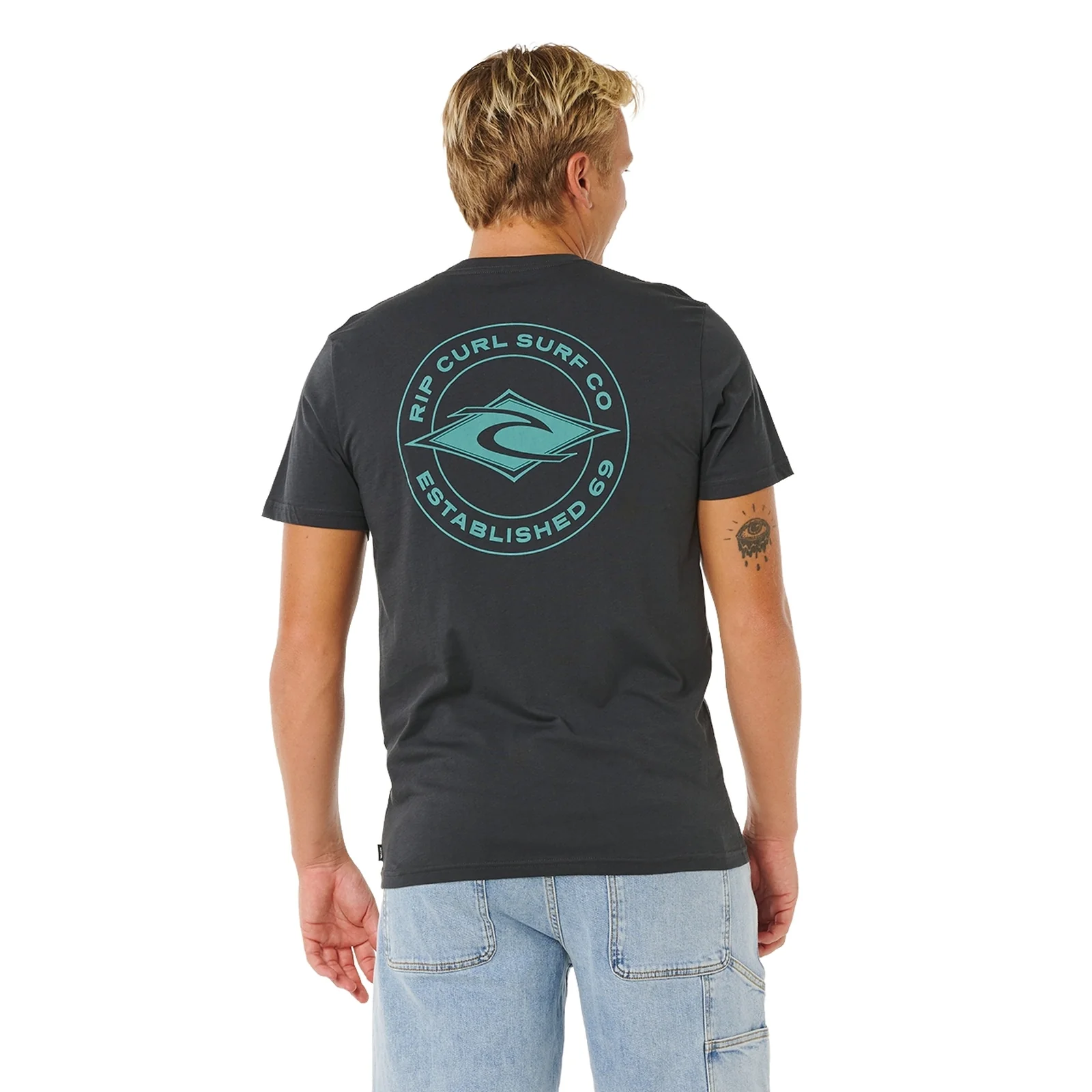 Rip Curl Mens Staple Graphic Short Sleeve T-Shirt - Image 12