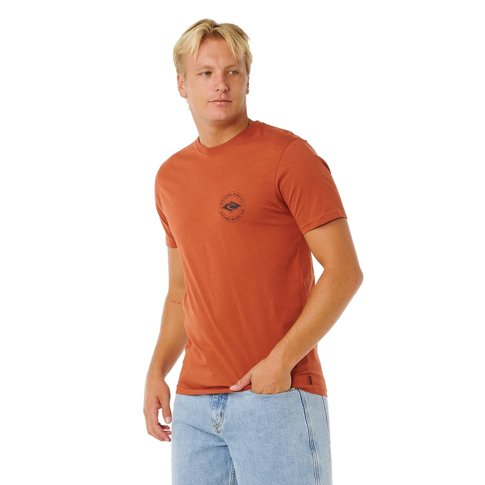 Rip Curl Mens Staple Graphic Short Sleeve T-Shirt - Image 9