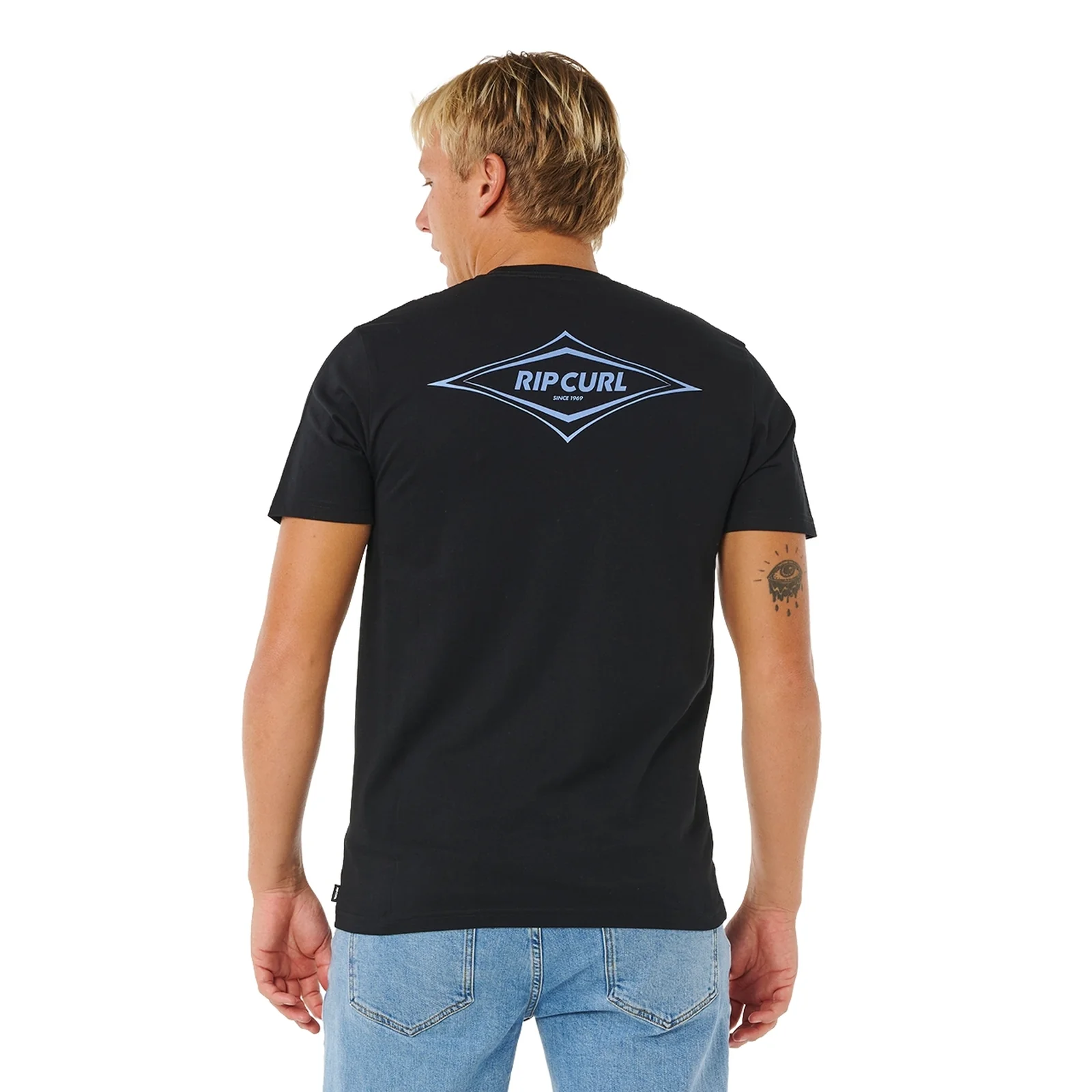 Rip Curl Mens Streamline Diamond Short Sleeve T-Shirt - Image 4