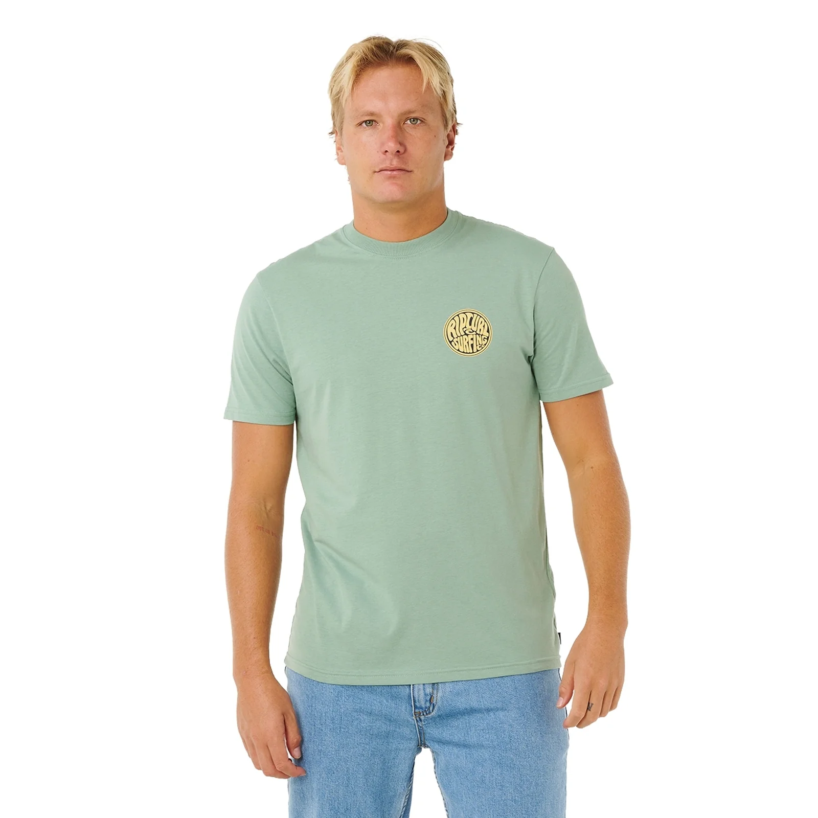 Rip Curl Mens Streamline Palmy Graphic Short Sleeve T-Shirt - Image 4