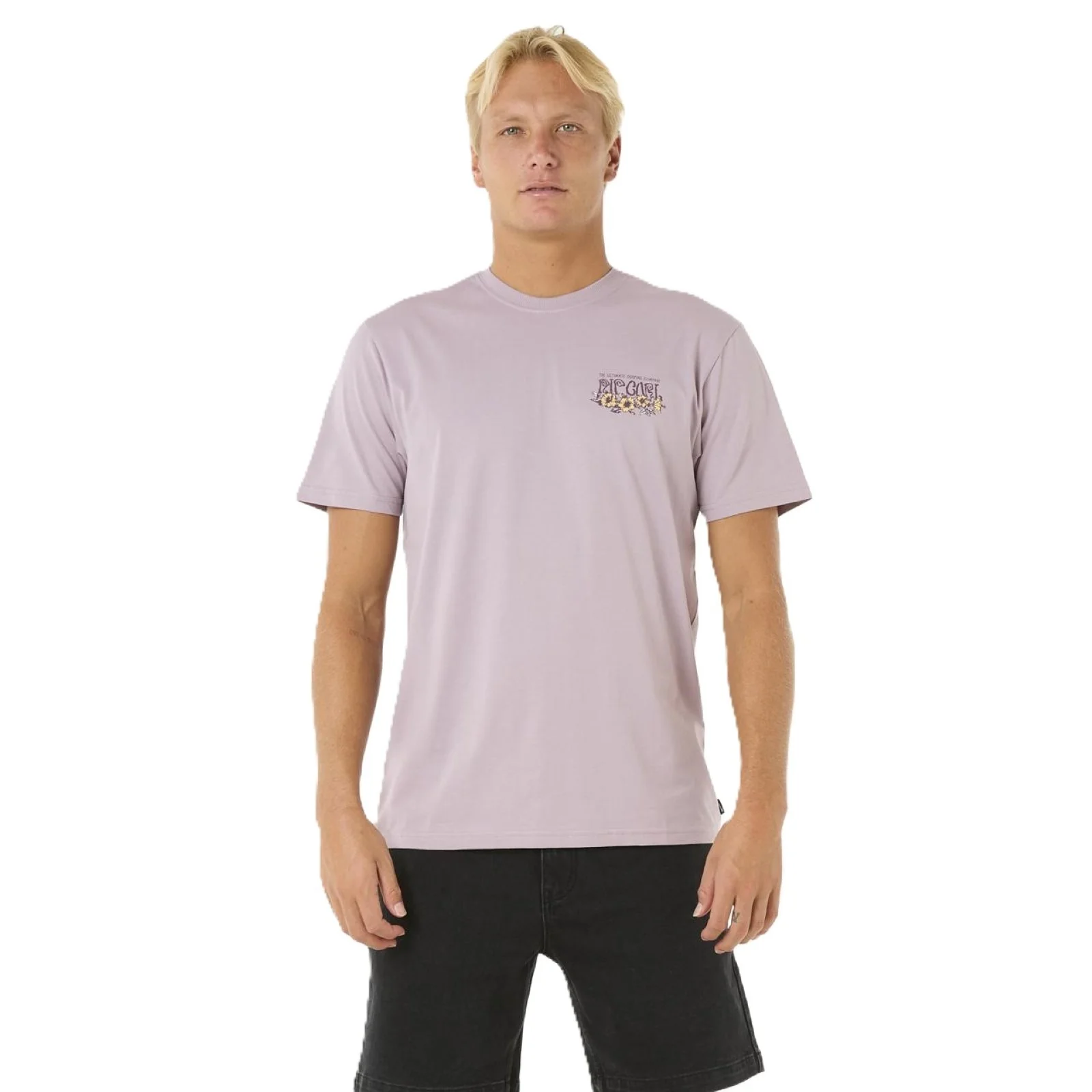 Rip Curl Mens Surf Paradise F&B Short Sleeve T-Shirt - Smokey Grape