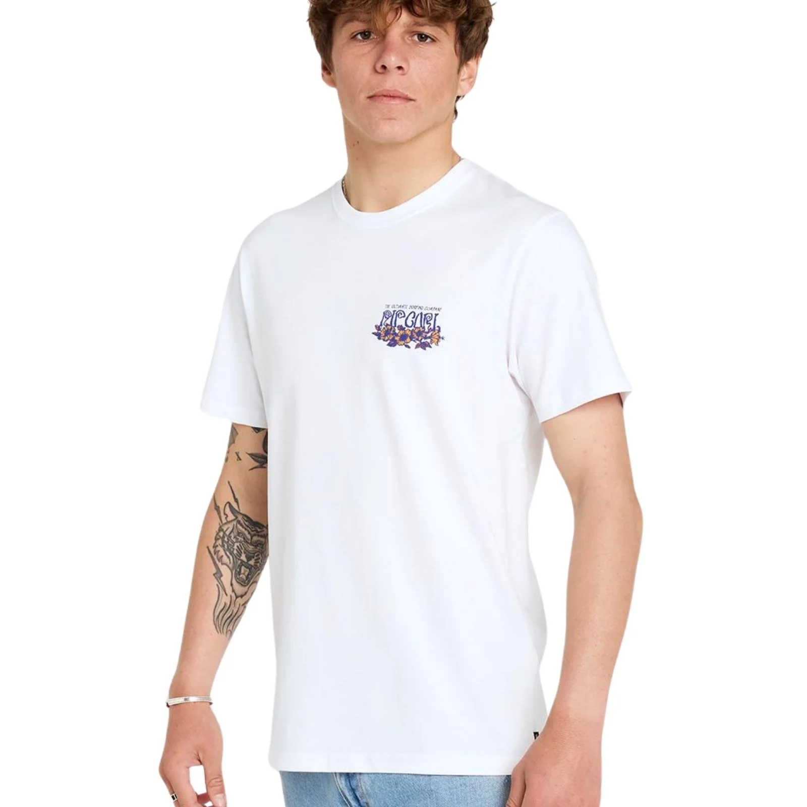 Rip Curl Mens Surf Paradise F&B Short Sleeve T-Shirt - Smokey Grape - Image 11