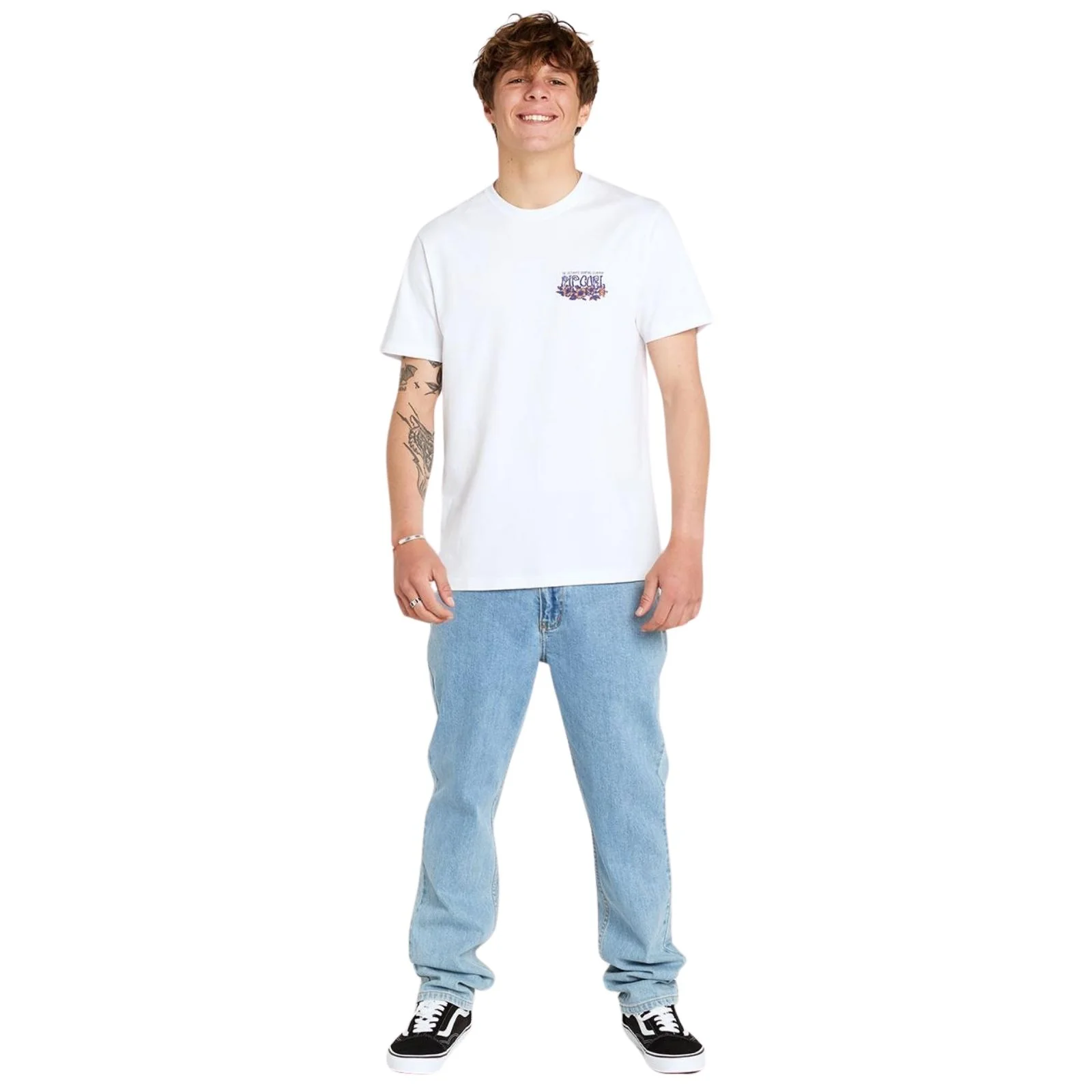 Rip Curl Mens Surf Paradise F&B Short Sleeve T-Shirt - Smokey Grape - Image 13