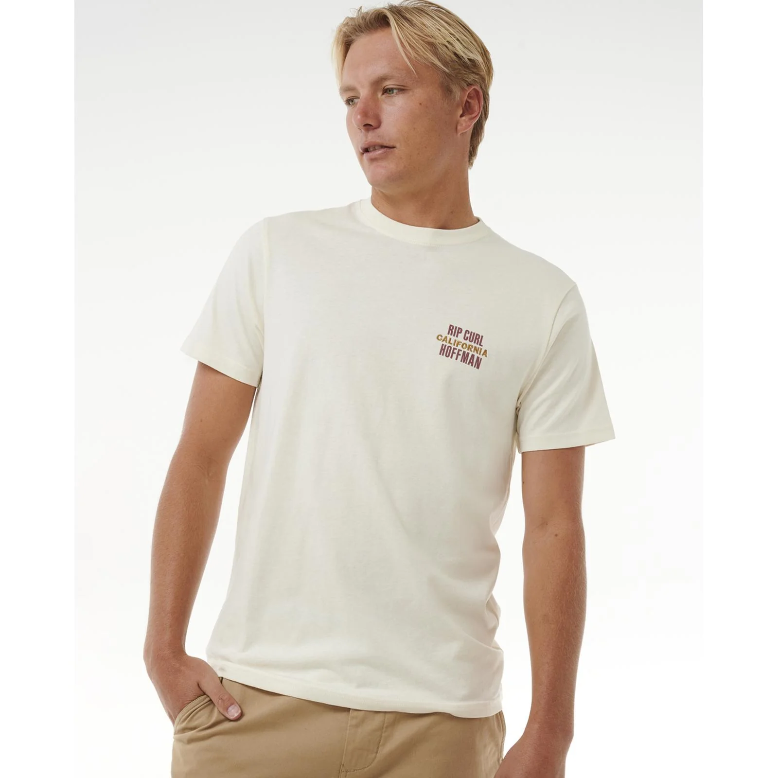 Rip Curl Mens Surf Revival Hoffman Decal Short Sleeve T-Shirt - Image 3