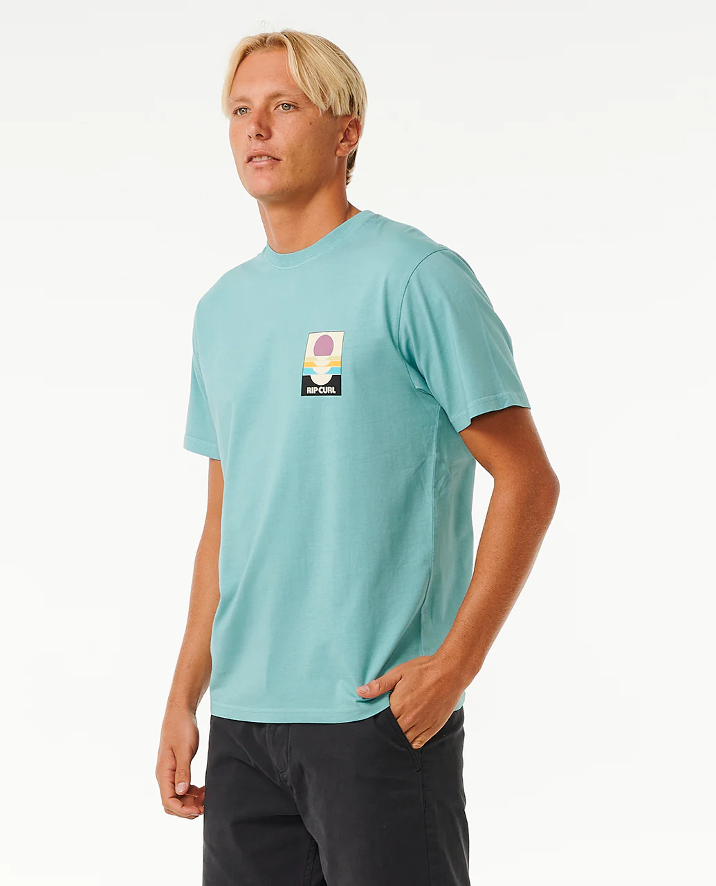 Rip Curl Mens Surf Revival Peaking Short Sleeve T-Shirt - Image 4
