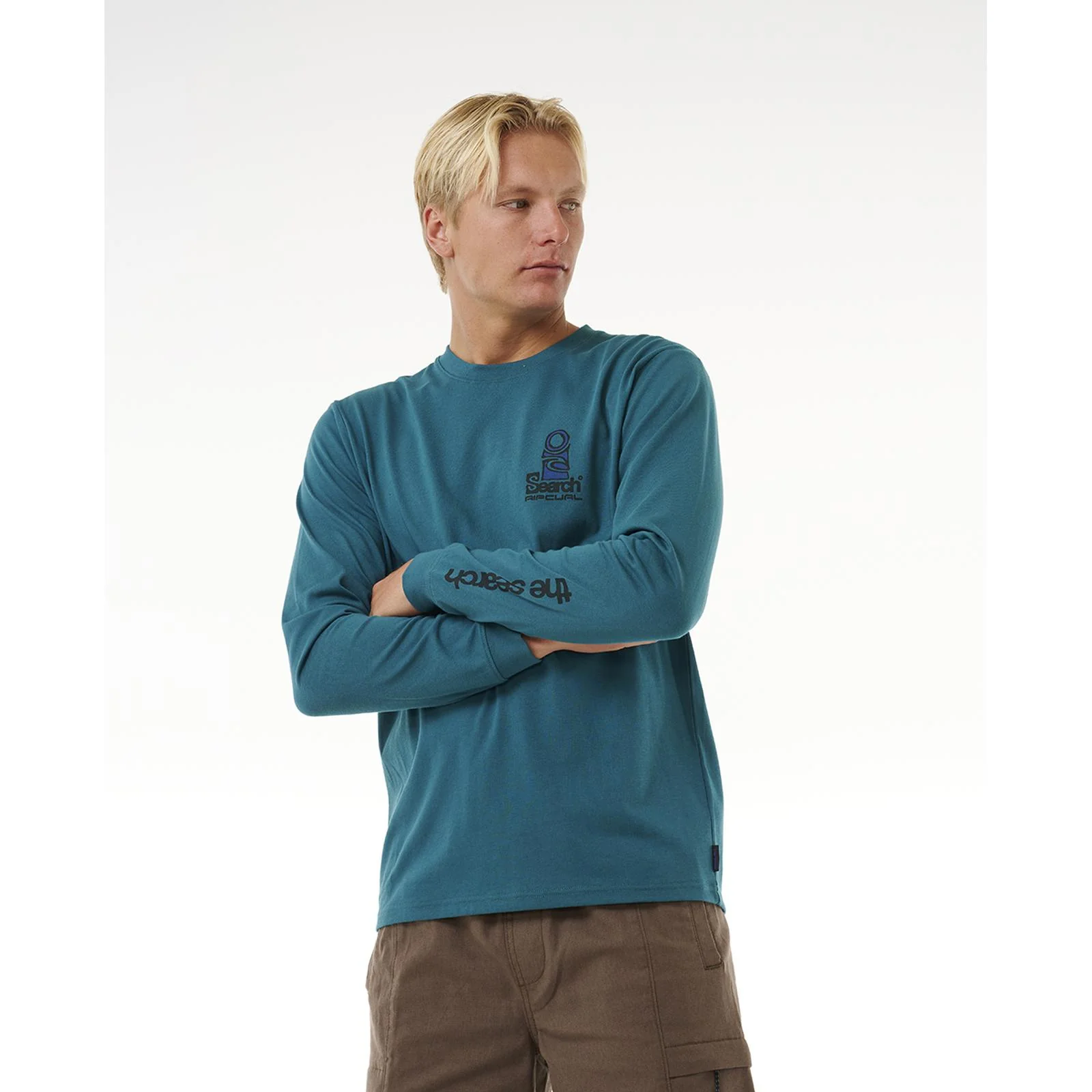 Rip Curl Mens Vaporcool Search Stack Long Sleeve T-Shirt - Image 3