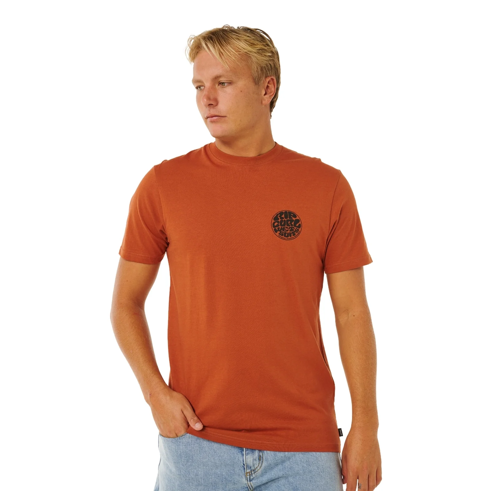 Rip Curl Mens Wettie Passage Icon Short Sleeve T-Shirt - Image 36