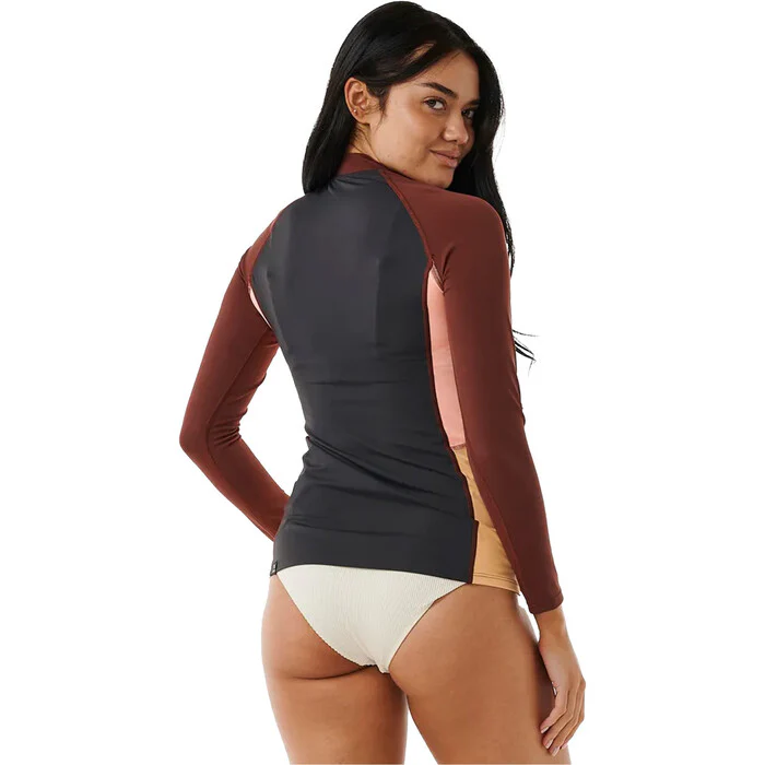 Rip Curl Womens Block Party Long Sleeve UV Protect Rash Vest - Image 3