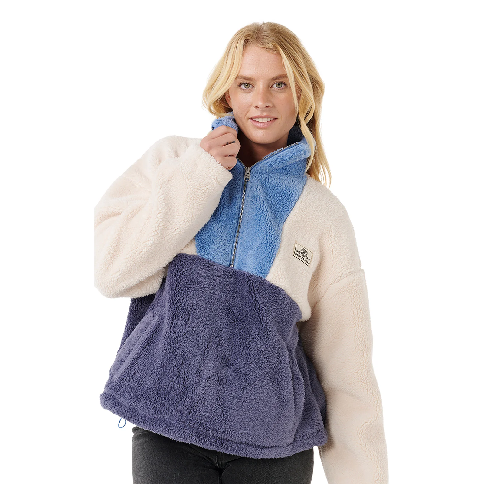 Rip Curl Womens Block Party Polar Half Zip Fleece - Image 11