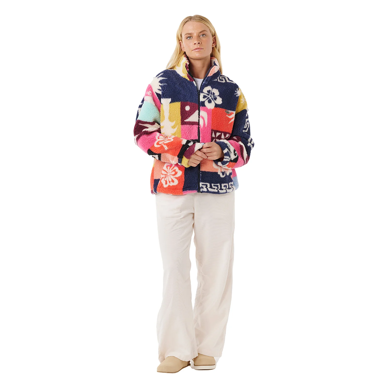 Rip Curl Womens Keepsakes Print Storm Polar Half Zip Fleece - Image 4