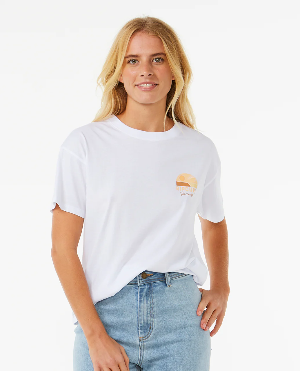 Rip Curl Womens Line Up Short Sleeve T-Shirt - Image 2