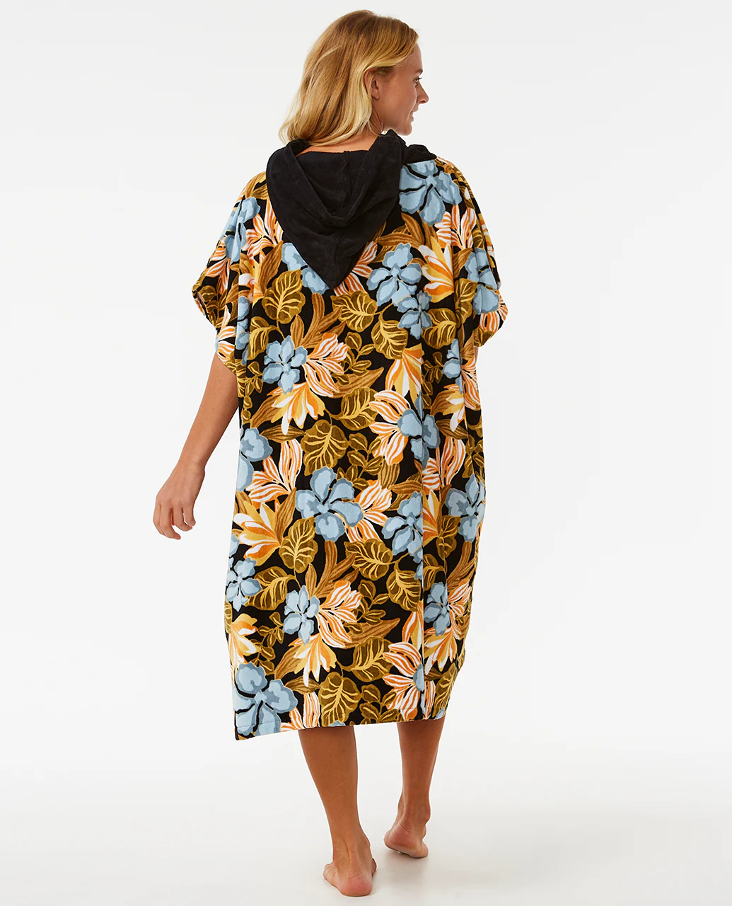 Rip Curl Womens Mixed Floral Print Storm Hooded Towel Poncho - Image 11