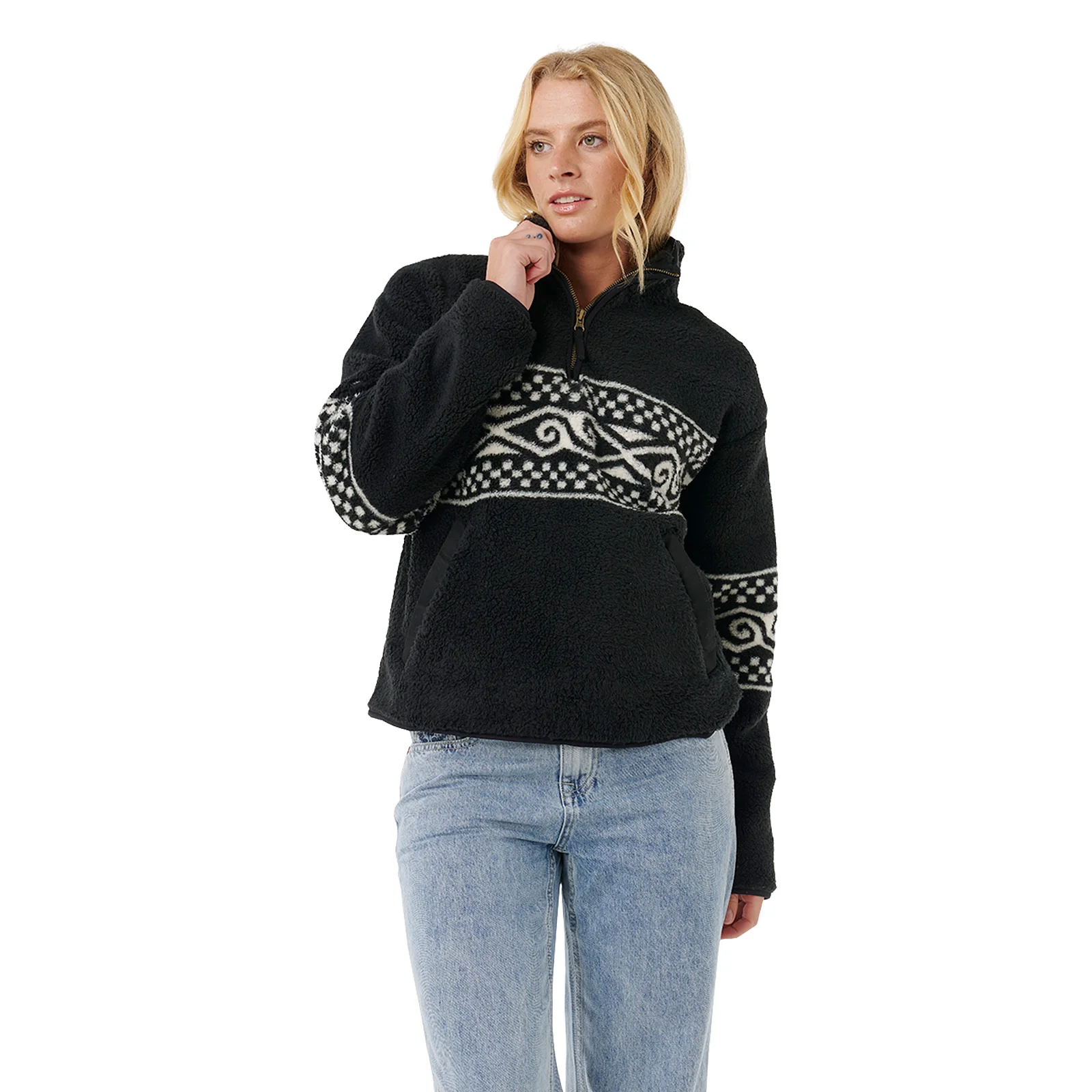 Rip Curl Womens Oceanic Cosmic Kiss Half Zip Fleece - Image 11
