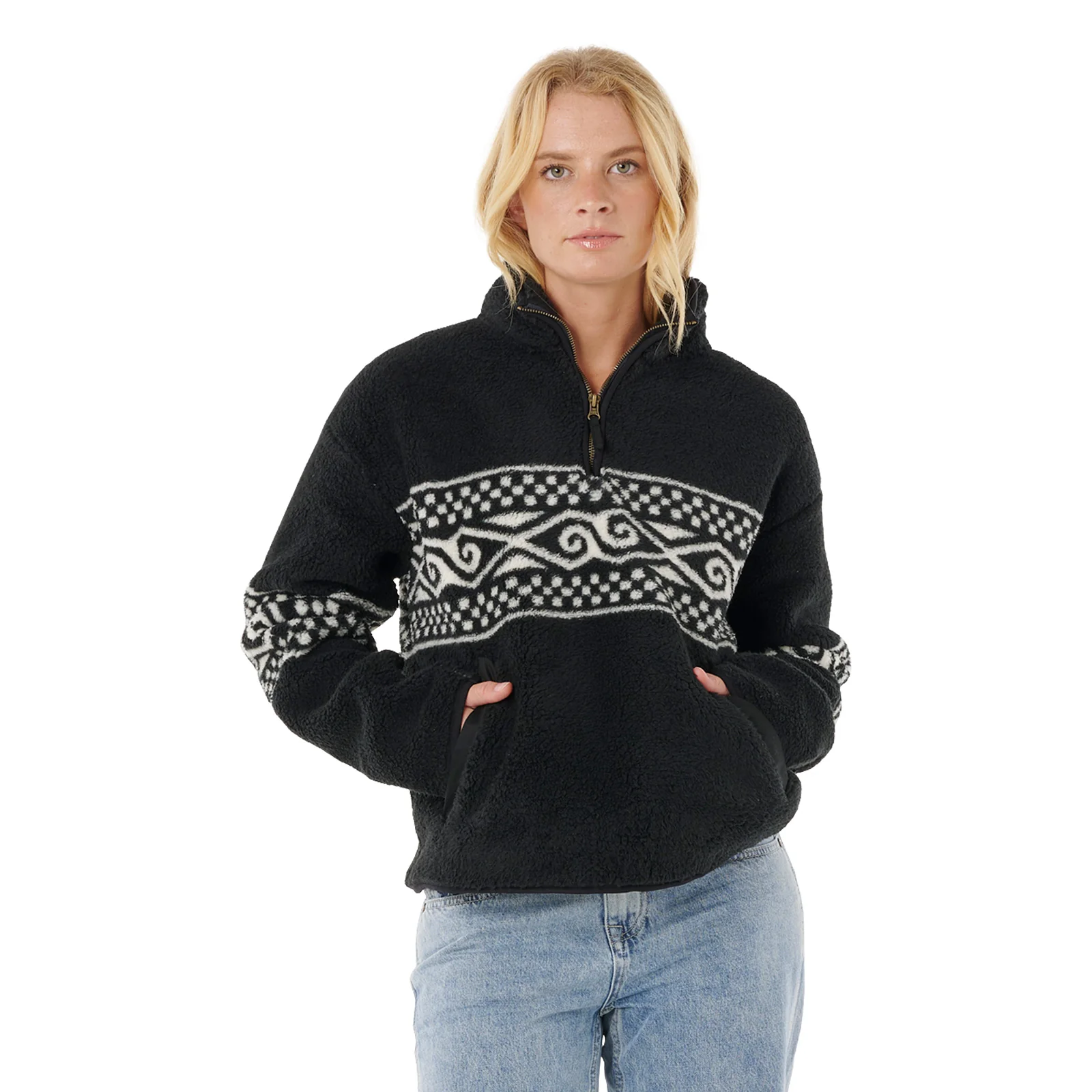 Rip Curl Womens Oceanic Cosmic Kiss Half Zip Fleece - Image 3